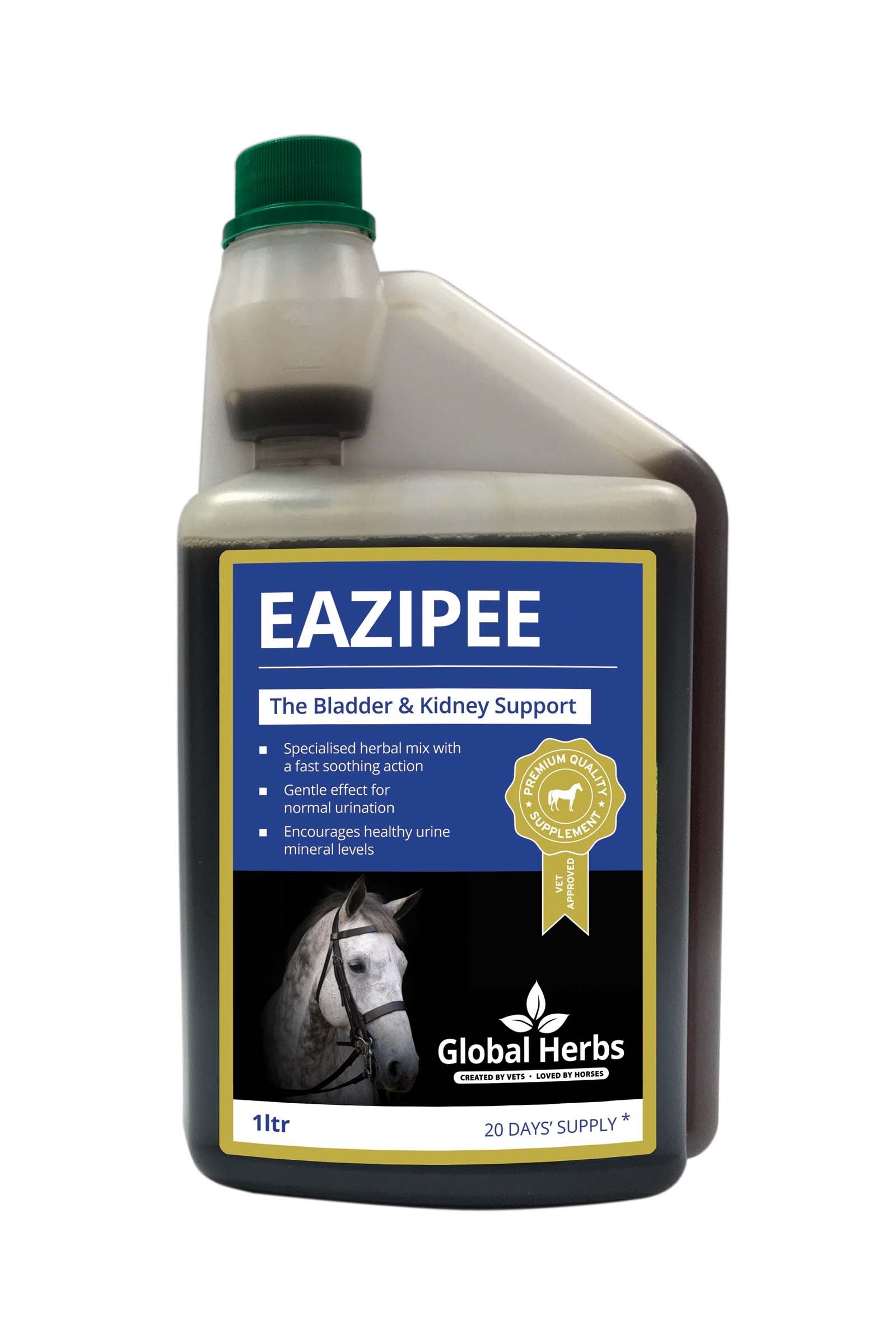 Global Herbs EaziPee Líquido 1L Horse Feed & Nutrition