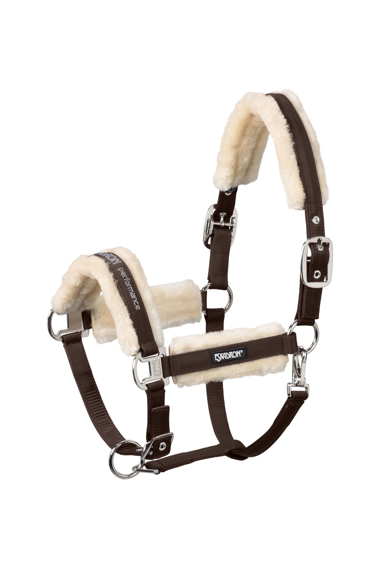 Eskadron Faux Fur Halter Double Pin Protección Antimoscas para Caballos