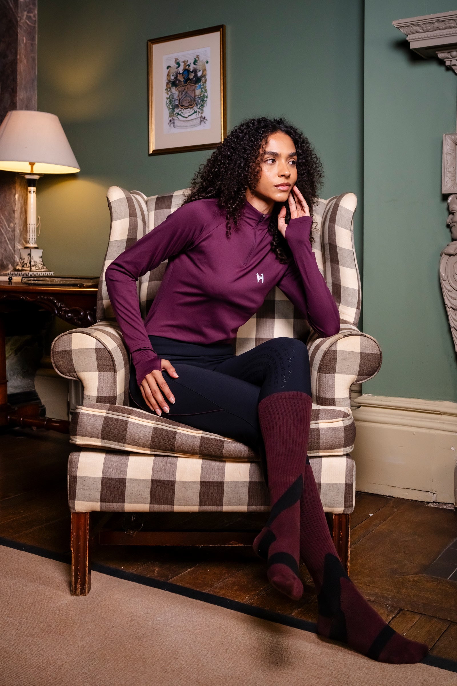 Horseware Strive Winter camiseta para mujer con cremallera 1/4 Ropa Mujer