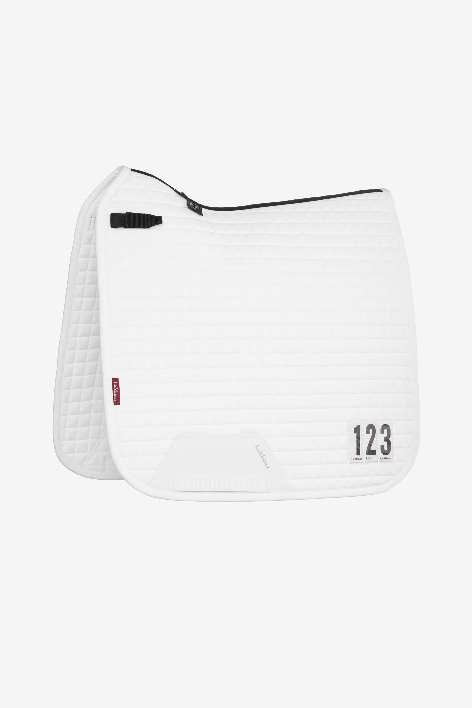 LeMieux Cotton Dressage Competition Square Saddle Pad Mantillas
