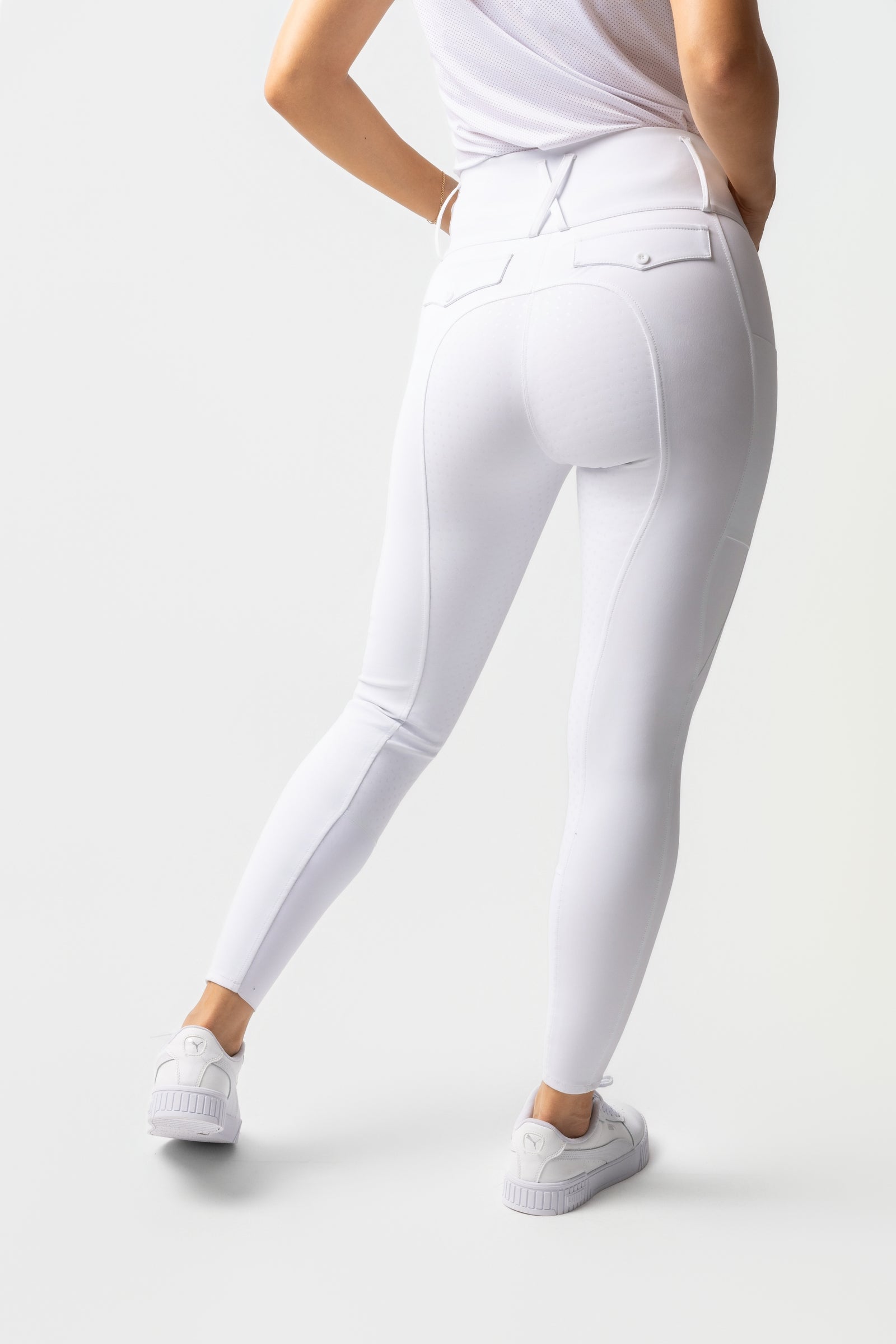 Horze Leonie pantalones de equitación para mujer con asiento completo de silicona UPF 40+ Womens Breeches