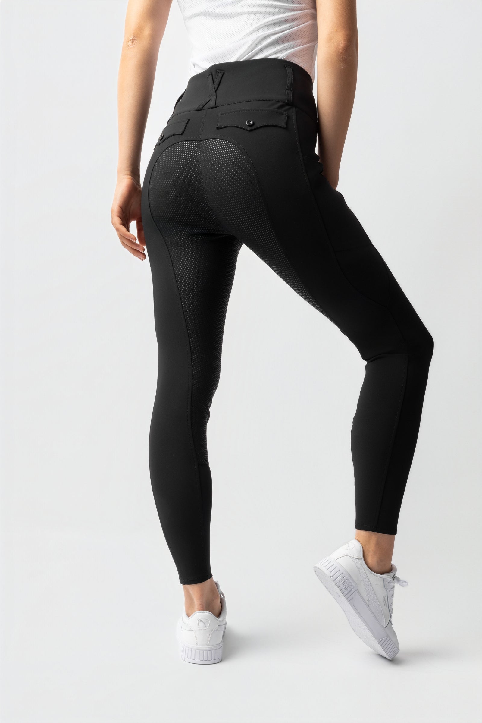 Horze Leonie pantalones de equitación para mujer con asiento completo de silicona UPF 40+ Womens Breeches