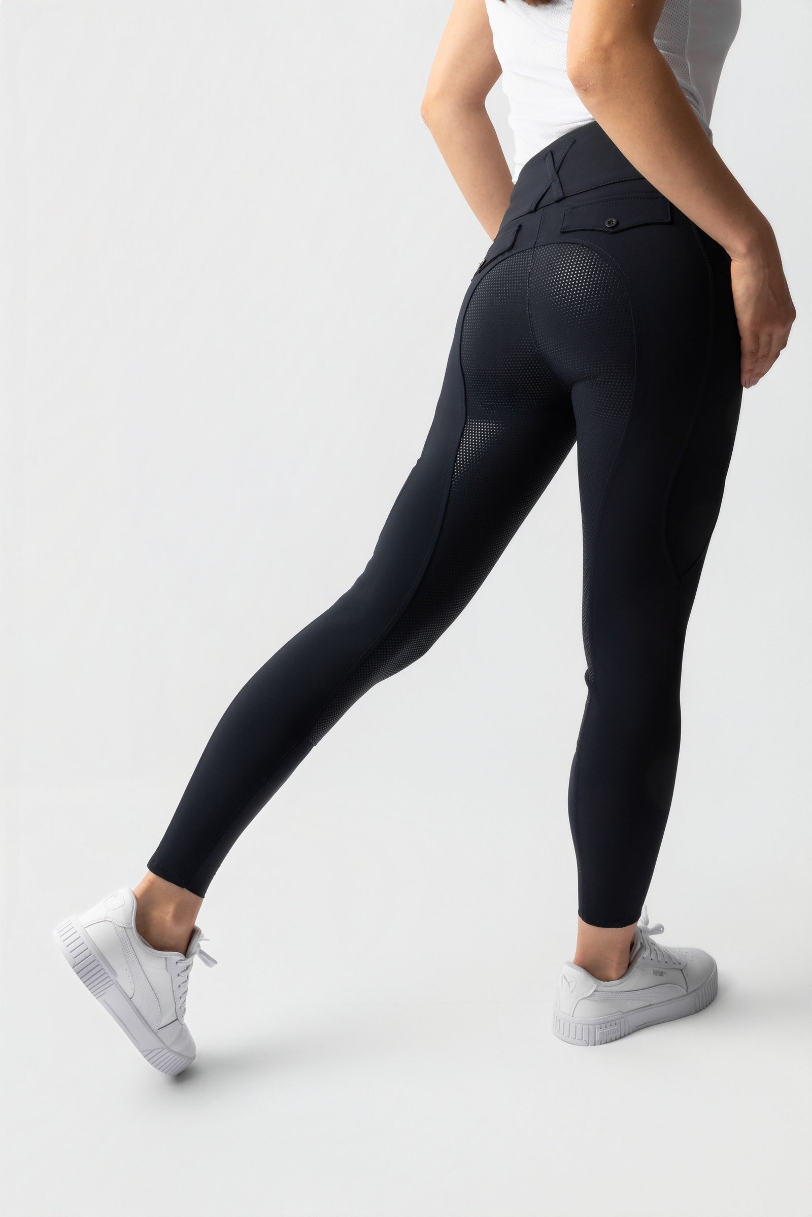 Horze Leonie pantalones de equitación para mujer con asiento completo de silicona UPF 40+ Womens Breeches