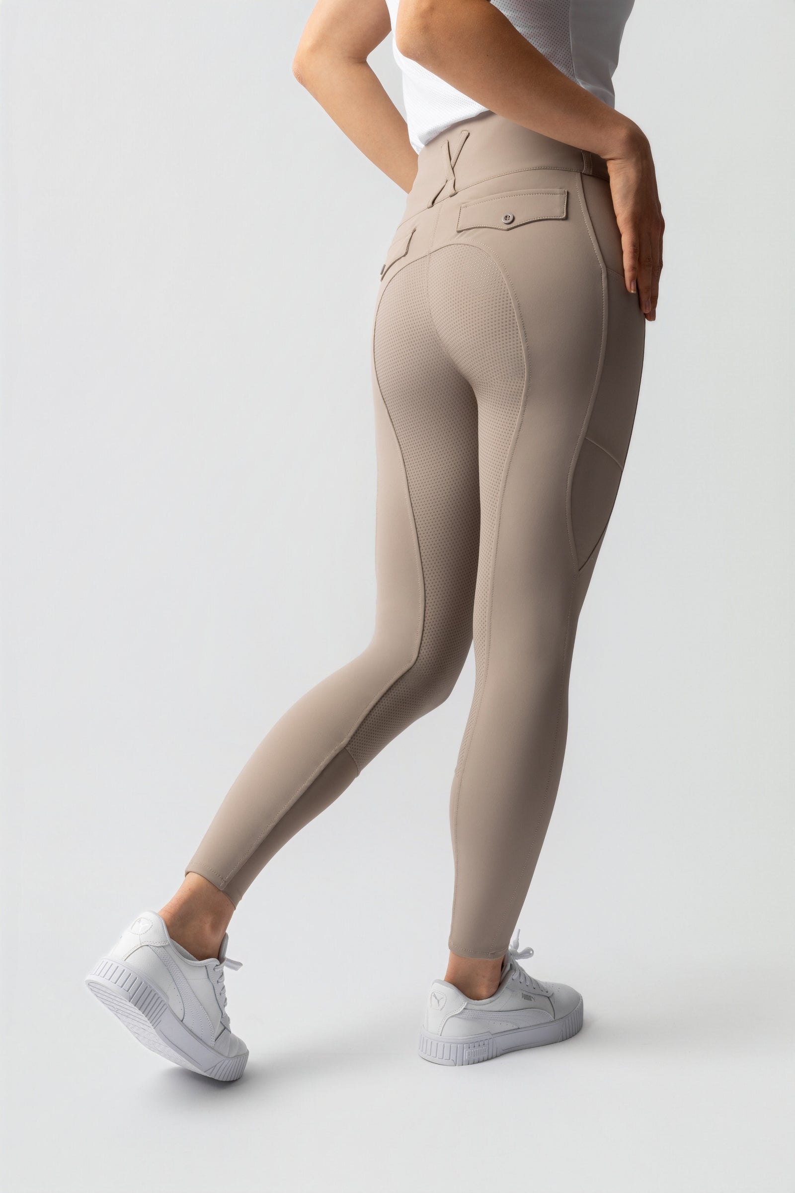 Horze Leonie pantalones de equitación para mujer con asiento completo de silicona UPF 40+ Womens Breeches