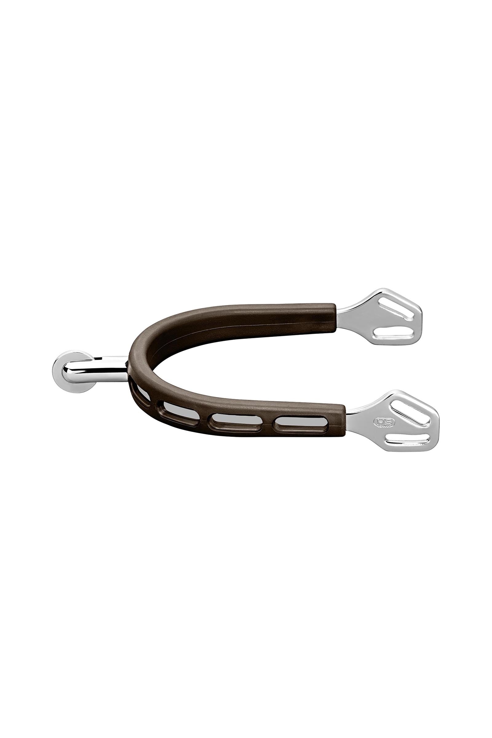 Sprenger Ultra Fit Grip espuelas marrón, acero inoxidable, con ruedecilla #6 Fustas