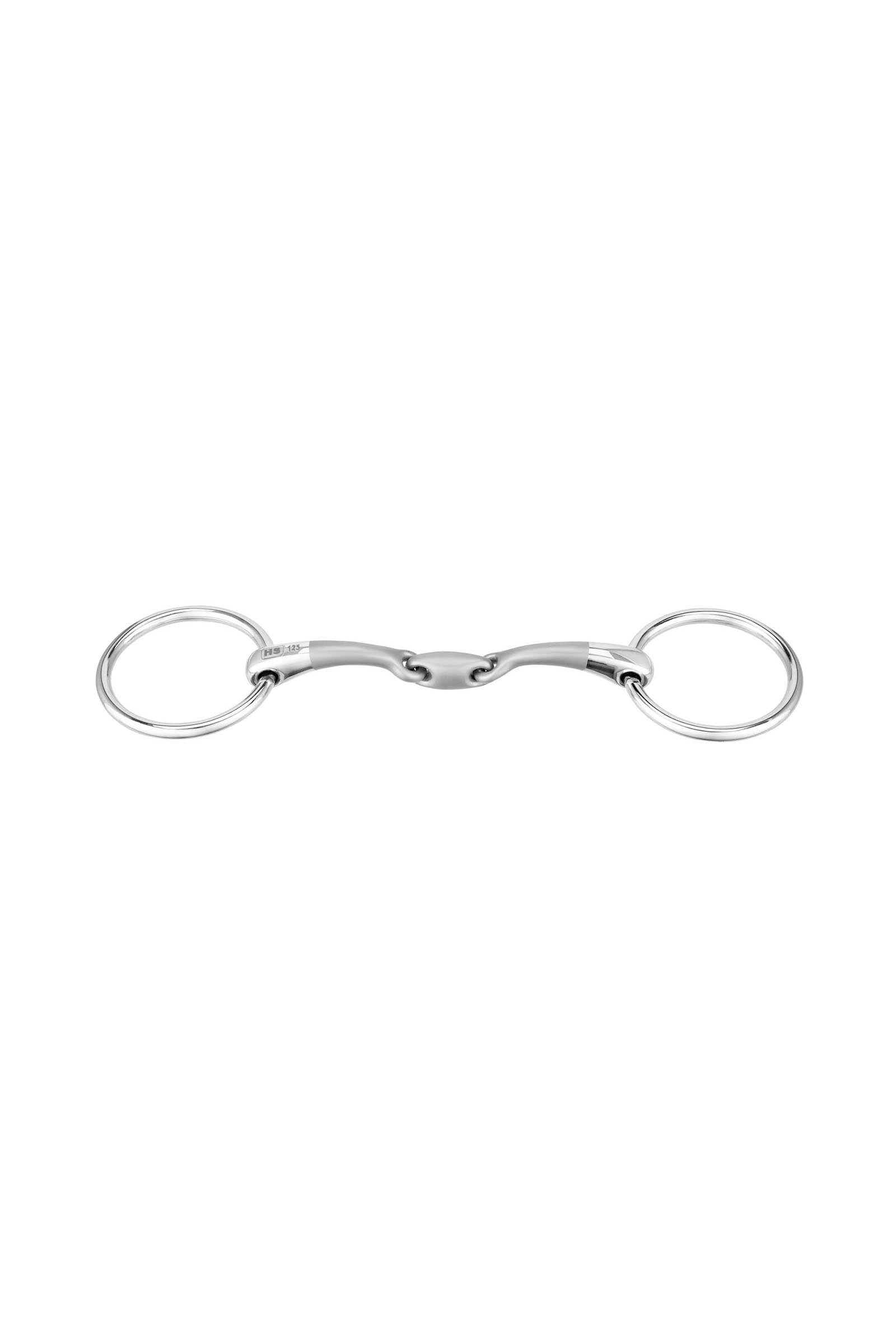 Sprenger Satinox bocado de filete, doble partido, 12 mm, anilla 55 mm, acero inoxidable Filetes y Bocados