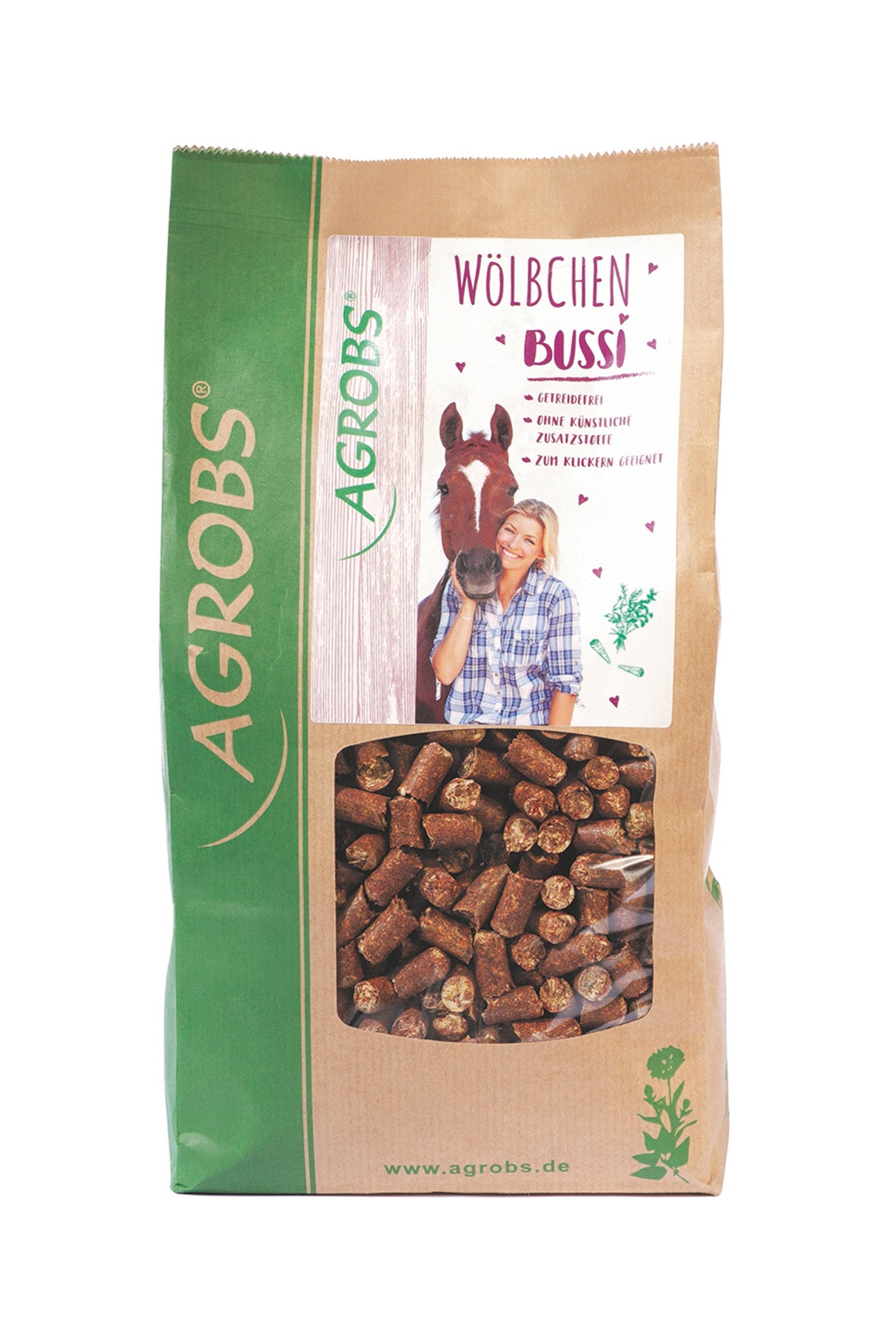 Agrobs Bolsa de recambio Wölbchen Bussi 1,5 kg Horse Feed & Nutrition