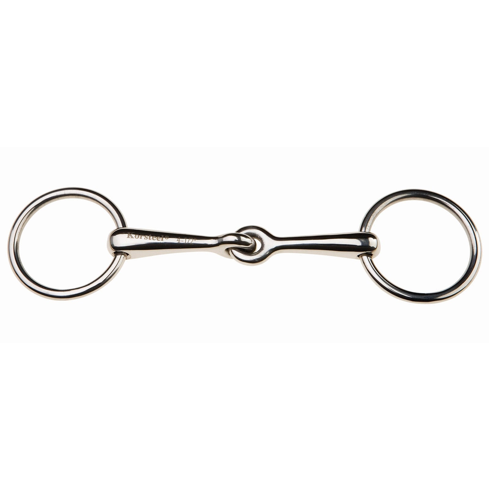 Korsteel Stainless Steel Weymouth Loose Ring Bradoon Snaffle Bit Horse Bits