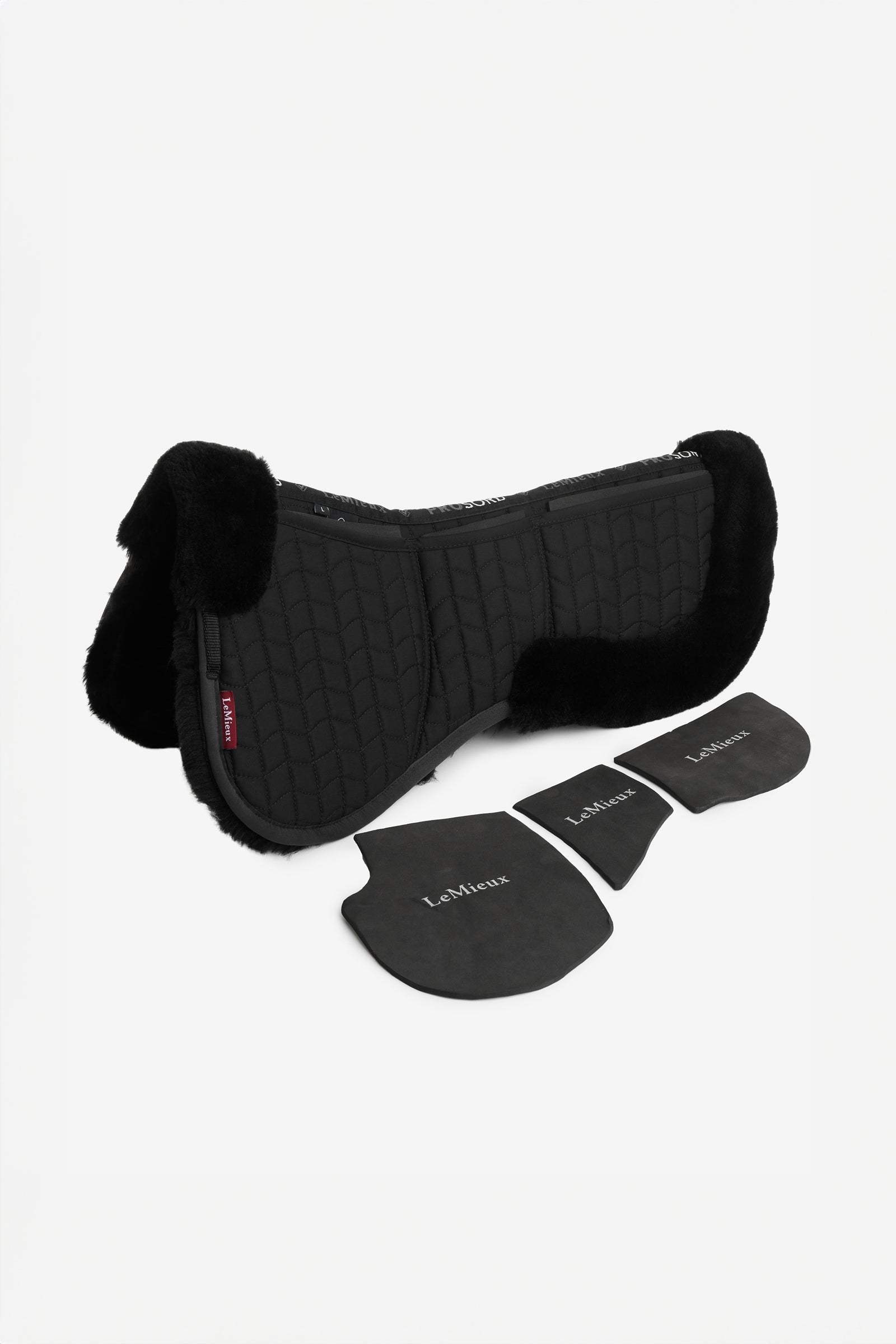 LeMieux Merino+ ProSorb 3 Pocket Half Pad Saddle Pads