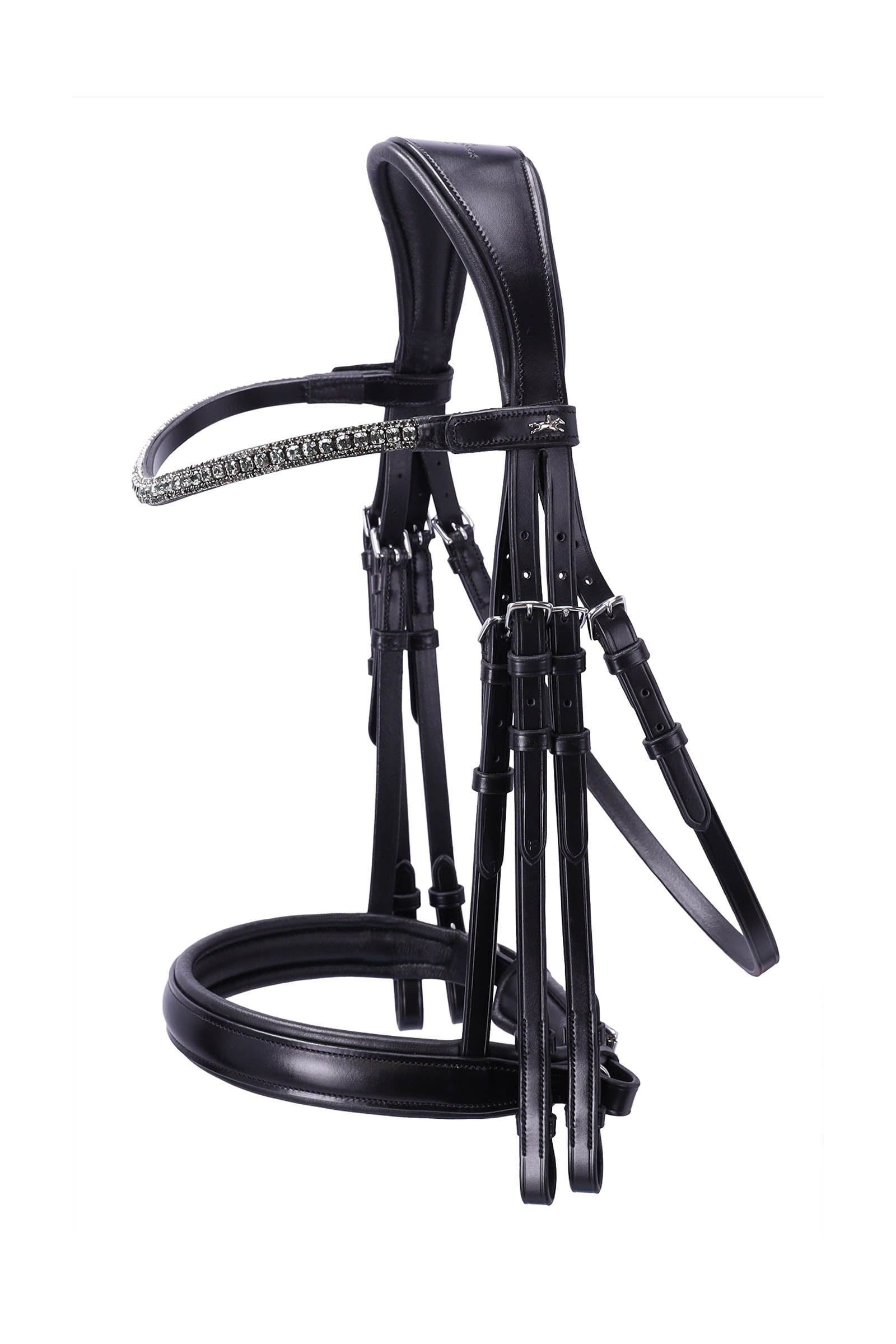 Schockemöhle Sports Brindisi Cabeza de Doma con Doble Rienda Cabezadas de montar & Riendas