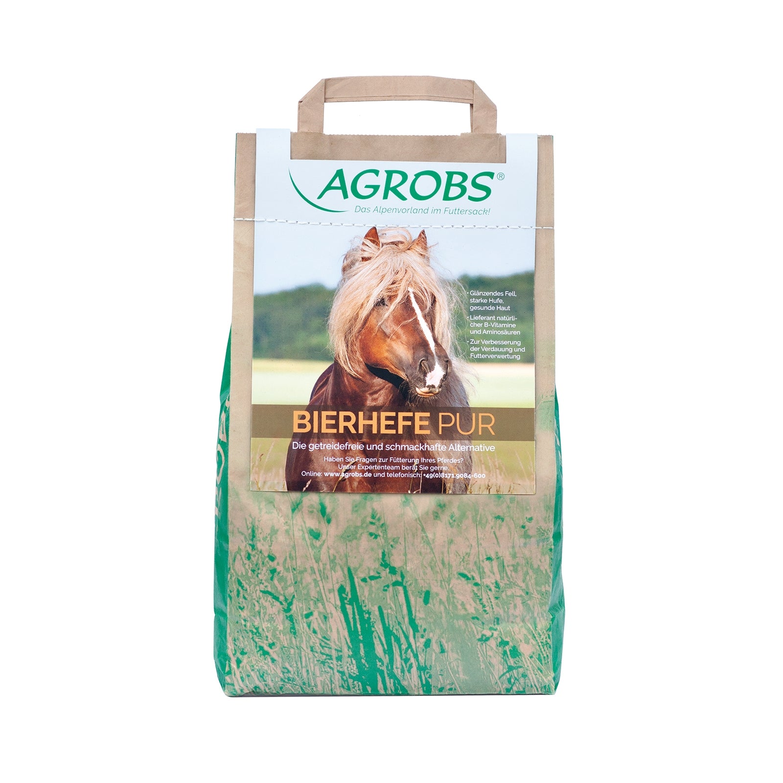 Agrobs Bolsa de recarga de levadura de cerveza pura 3kg Horse Feed & Nutrition