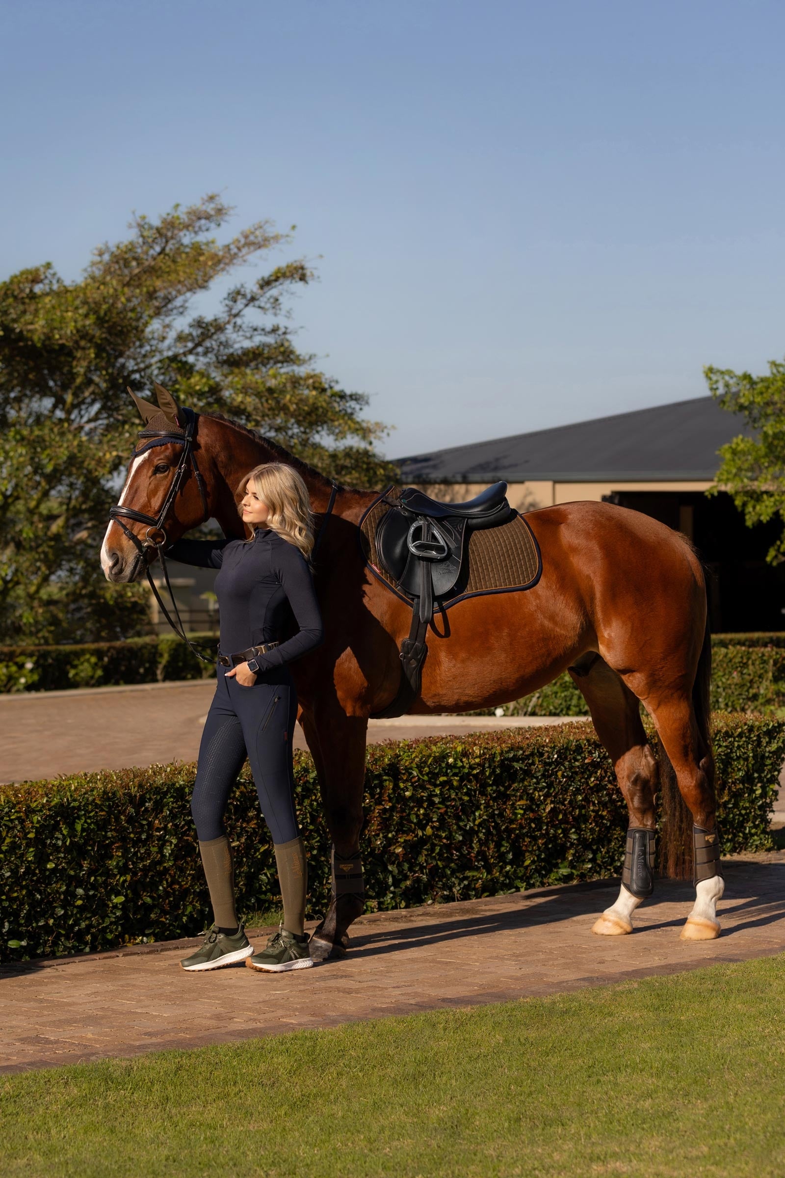 LeMieux Suede Square Close Contact Saddle Pad Saddle Pads