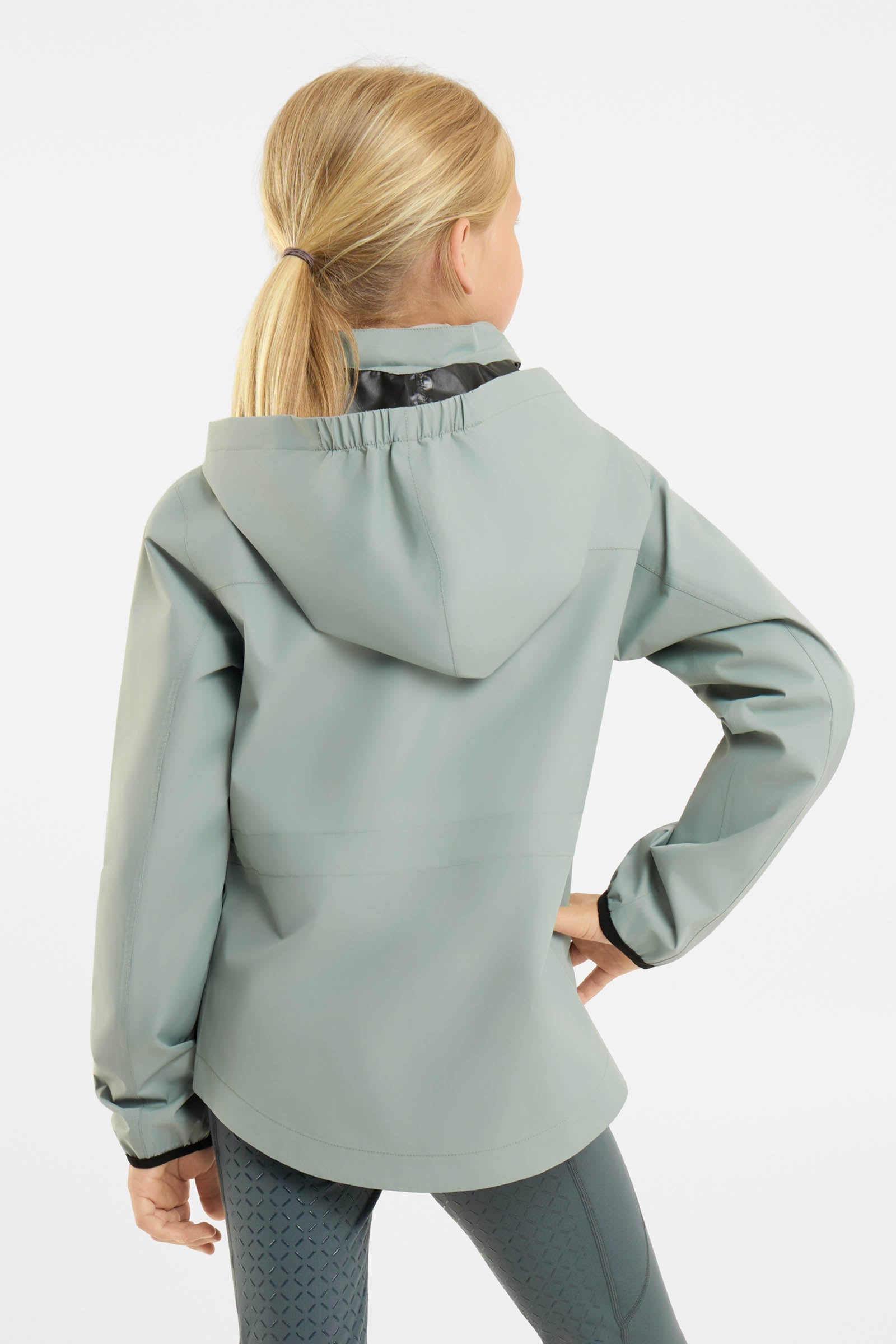 Horze Young Rider Fiora Waterproof Stowaway Hood Jacket Kids Apparel