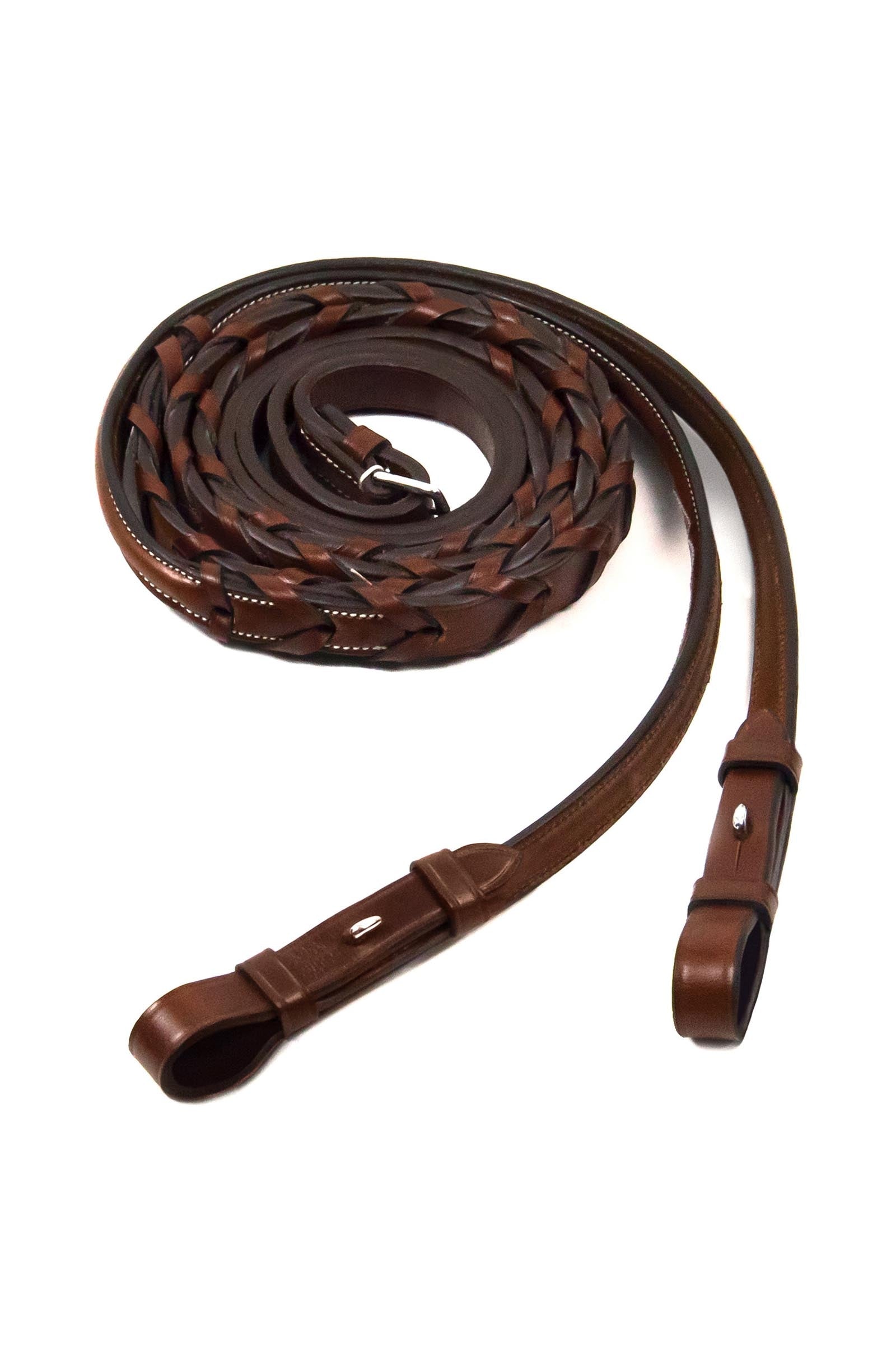 Schockemöhle Sports Hunter Laced Fancy Riendas, Hunter Riendas, Hook&Stud Cabezadas de montar & Riendas