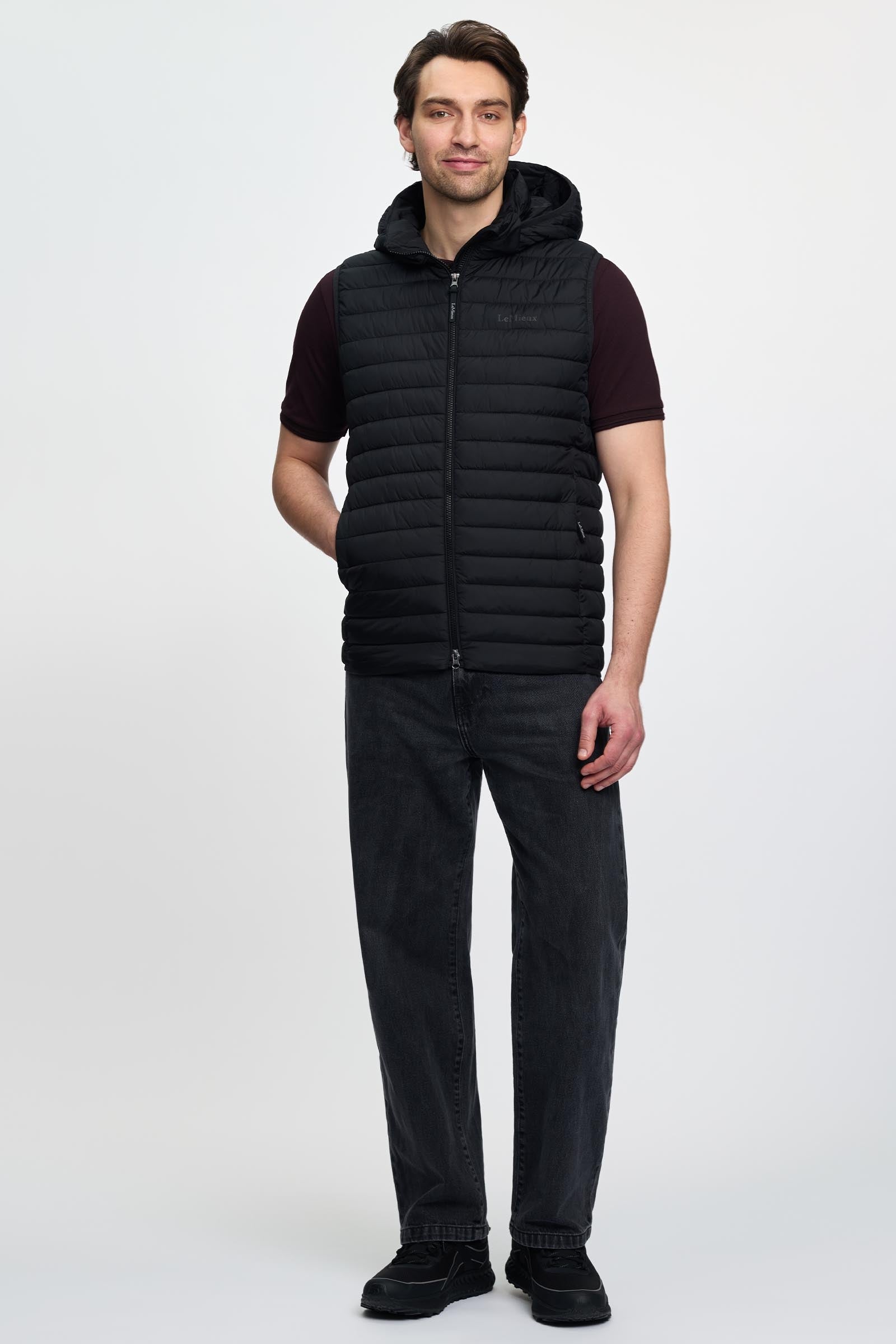 LeMieux Men´s Hooded Puffer Gilet Mens Riding Clothing