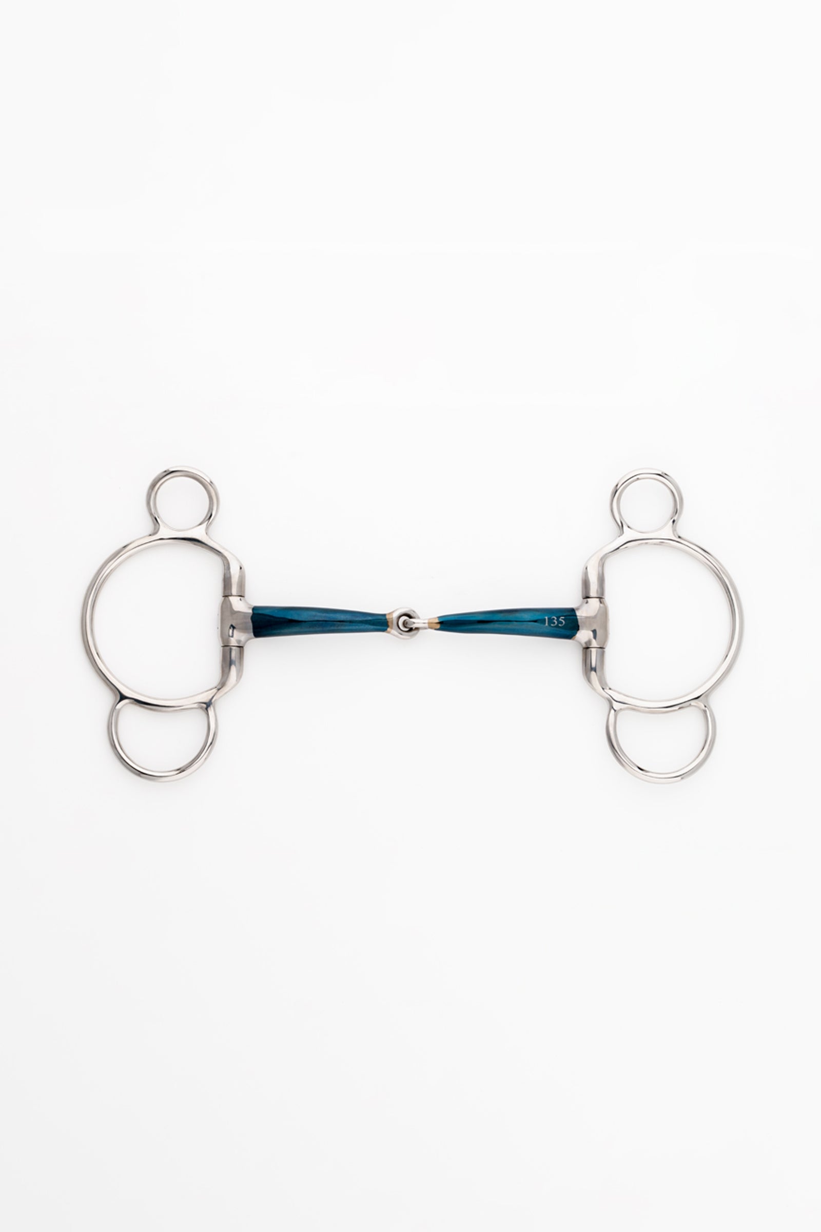 Kavalkade bocado 3 anillas ergonómico, simple articulación, 14 mm Filetes y Bocados