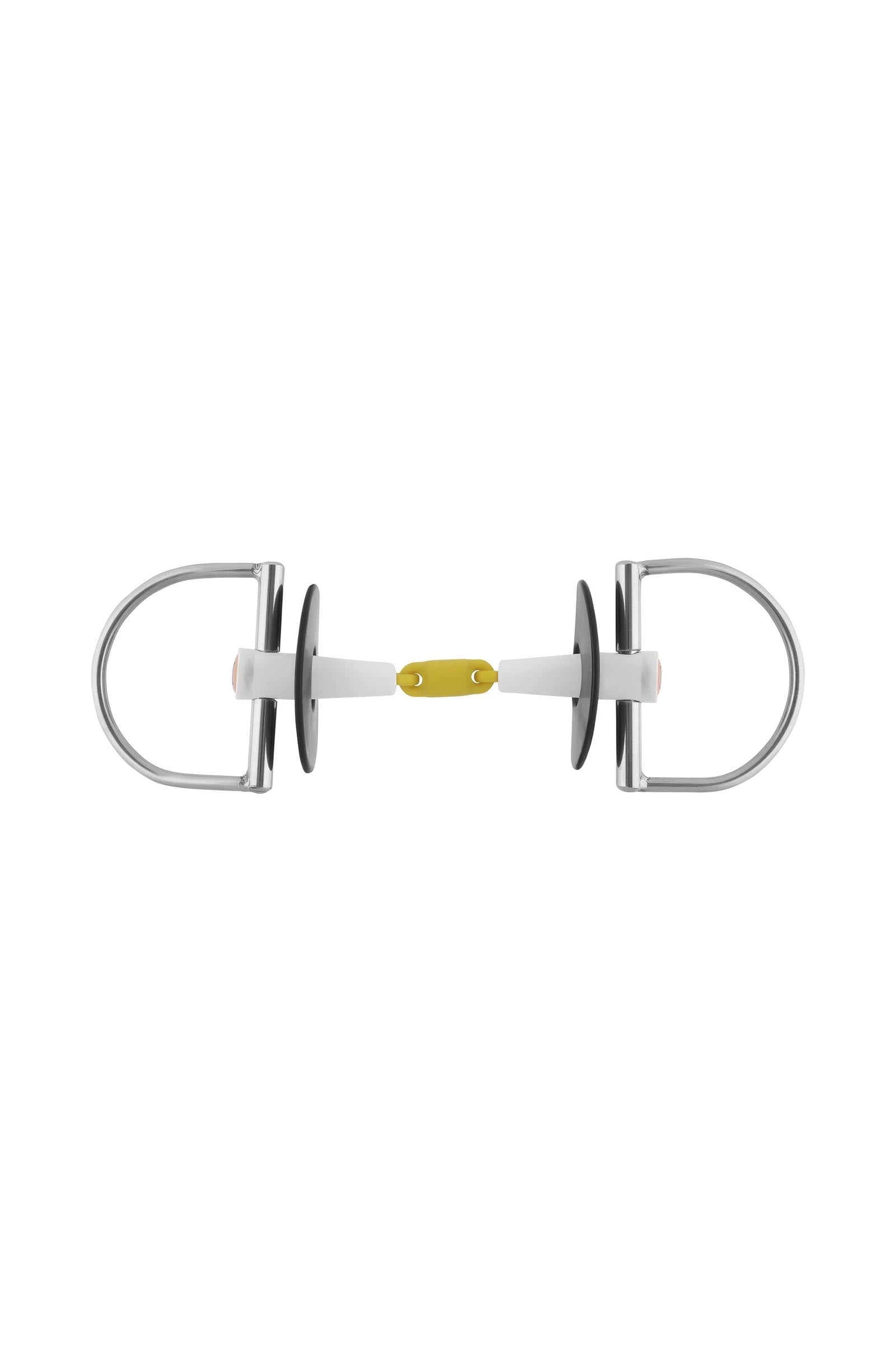 Sprenger Nathe filete anilla D, doble partido, 18 mm, termoplast Filetes y Bocados