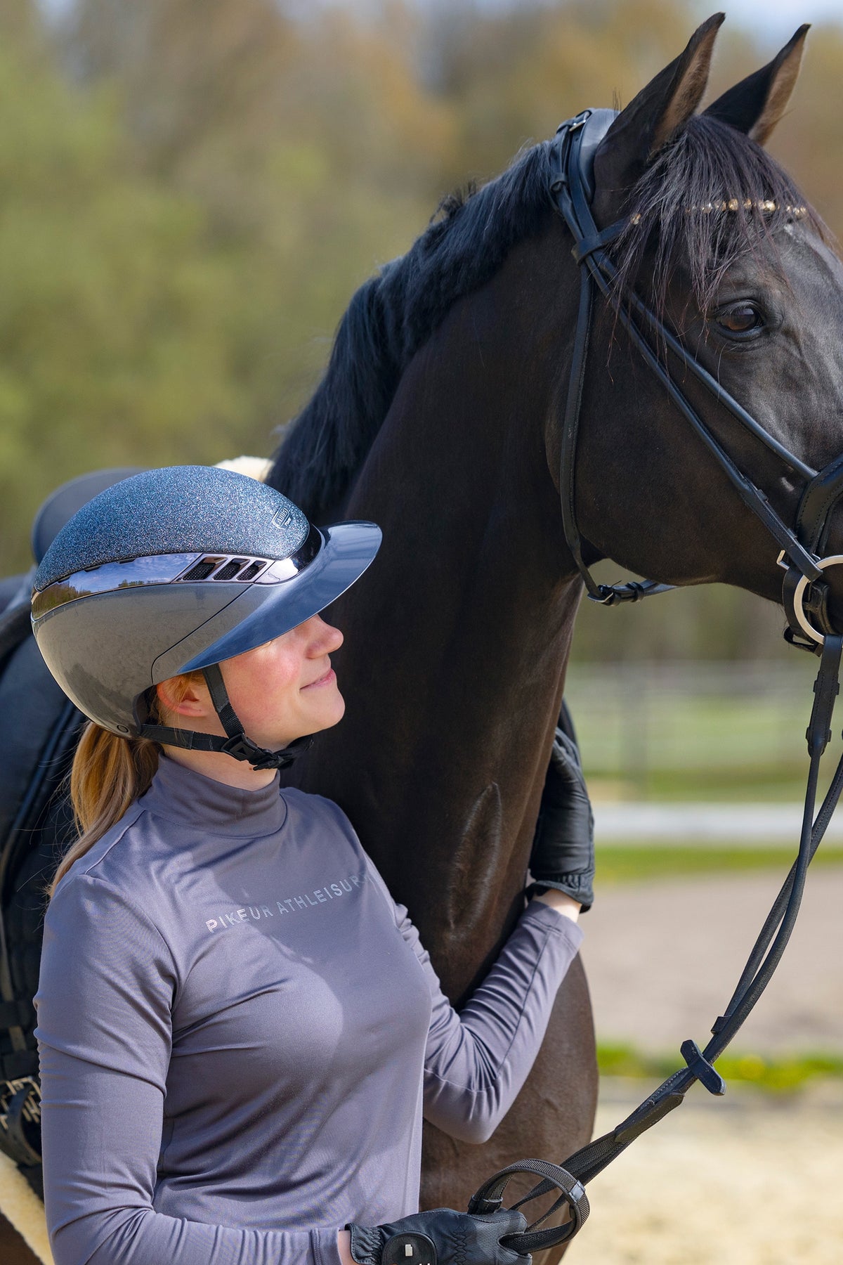 Abus Airluxe Supreme Glam Metallic Long Visor Safety Equipment