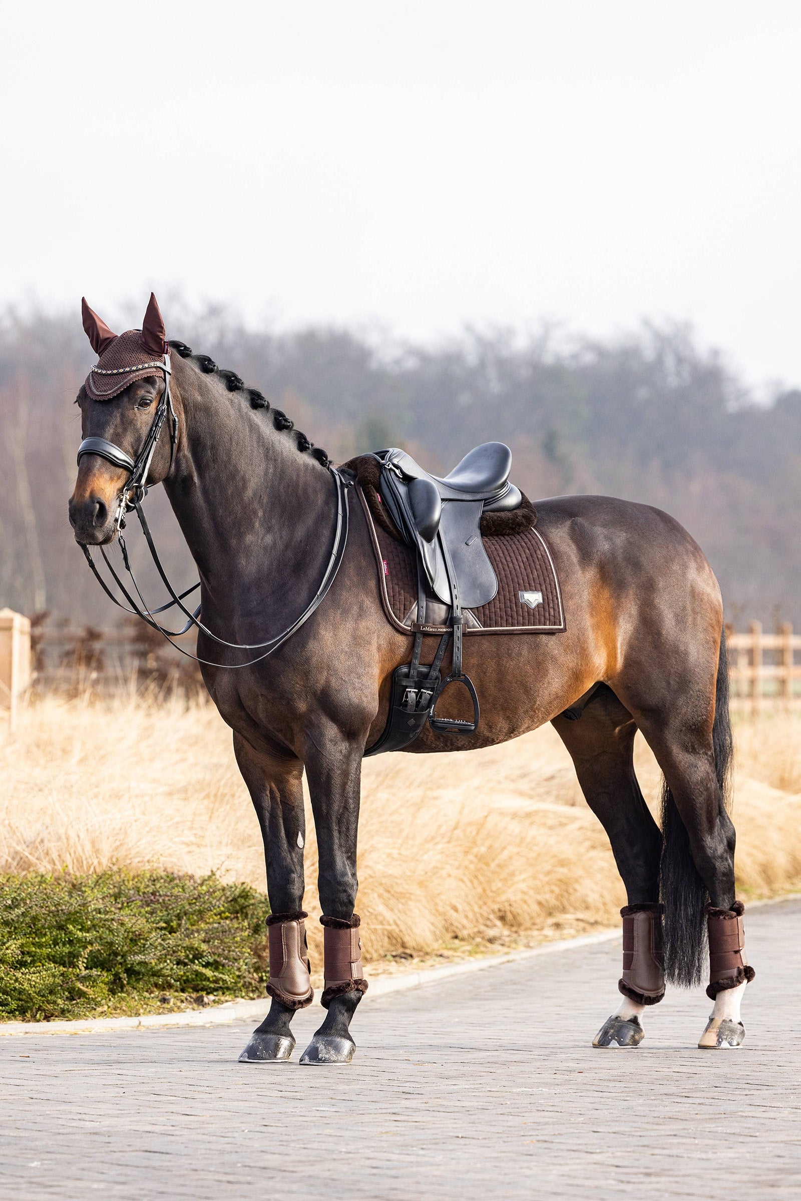 LeMieux Puissance Imitation Suede Dressage Saddle Pad Saddle Pads