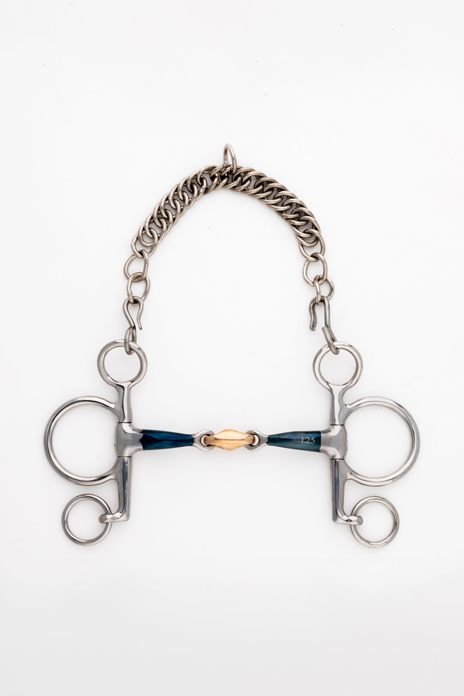 Kavalkade bocado pelham ergonómico, doble articulación con sistema Lock Up, corto, 14 mm Filetes y Bocados