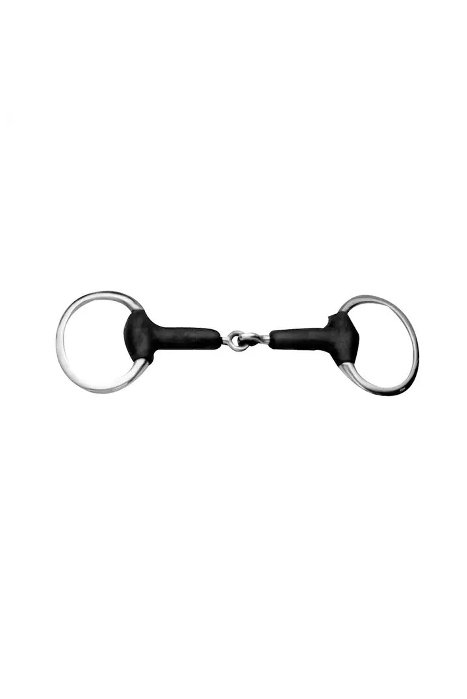 Korsteel Soft Rubber Jointed Eggbutt Snaffle Bit Filetes y Bocados