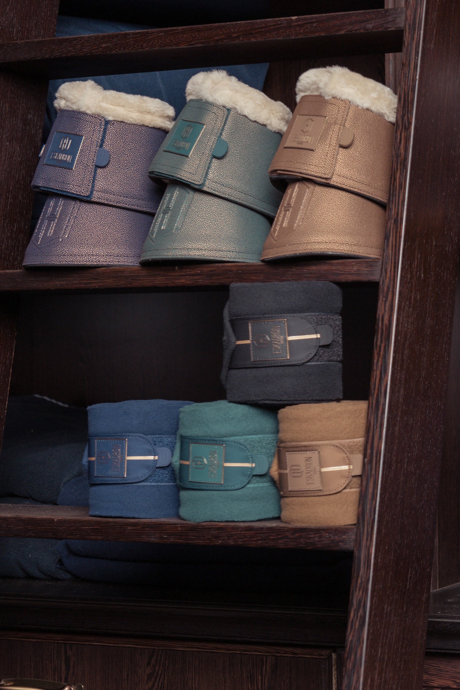 Eskadron Heritage AW24 Stingray Fauxfur Bell Boots Leg Protection & Hoof Protection for Horses