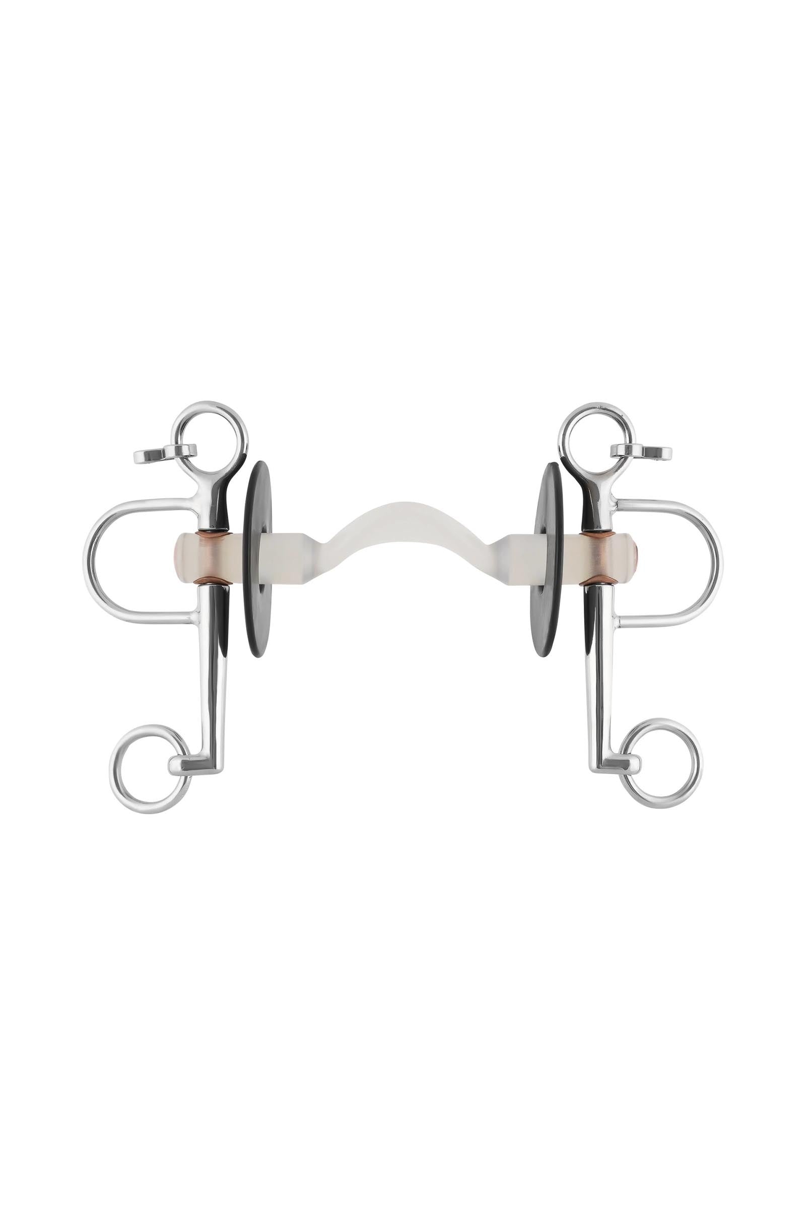 Sprenger Nathe pelham, 20 mm, barra dura con paso de lengua, patas cortas, termoplast Filetes y Bocados