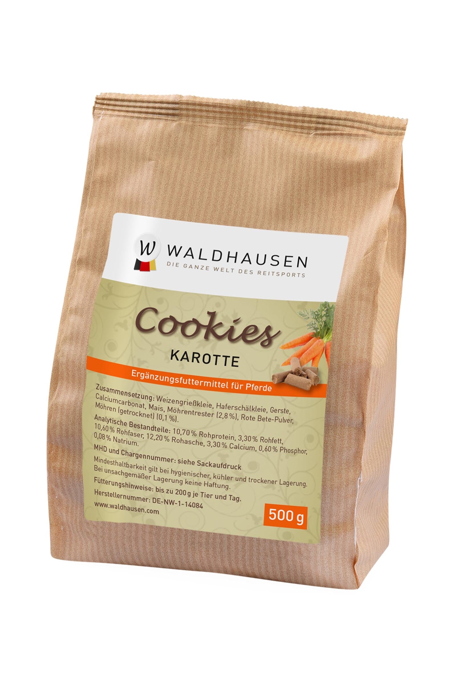 Waldhausen Cookies Carrot, 500 g Horse Feed & Nutrition