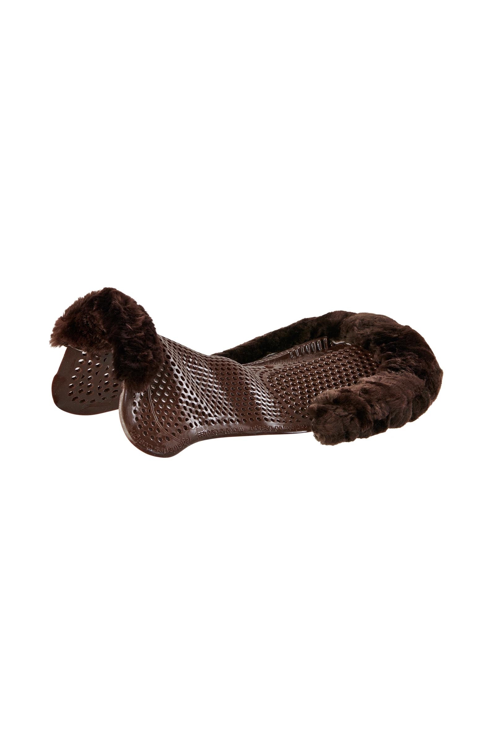 Acavallo Gel antideslizante Classic con piel de cordero elevador trasero Mantillas