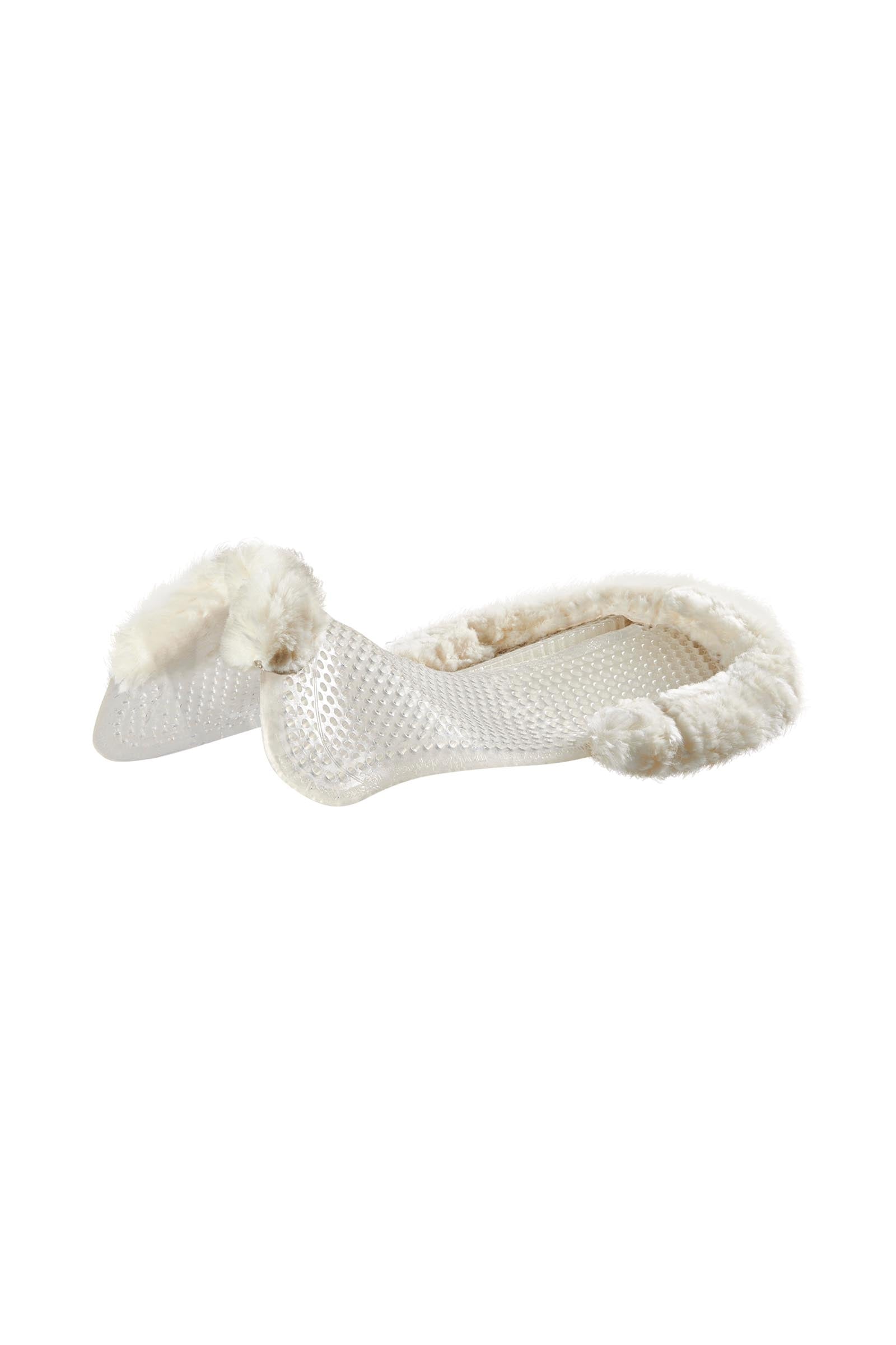 Acavallo Gel antideslizante Classic con piel de cordero elevador trasero Mantillas