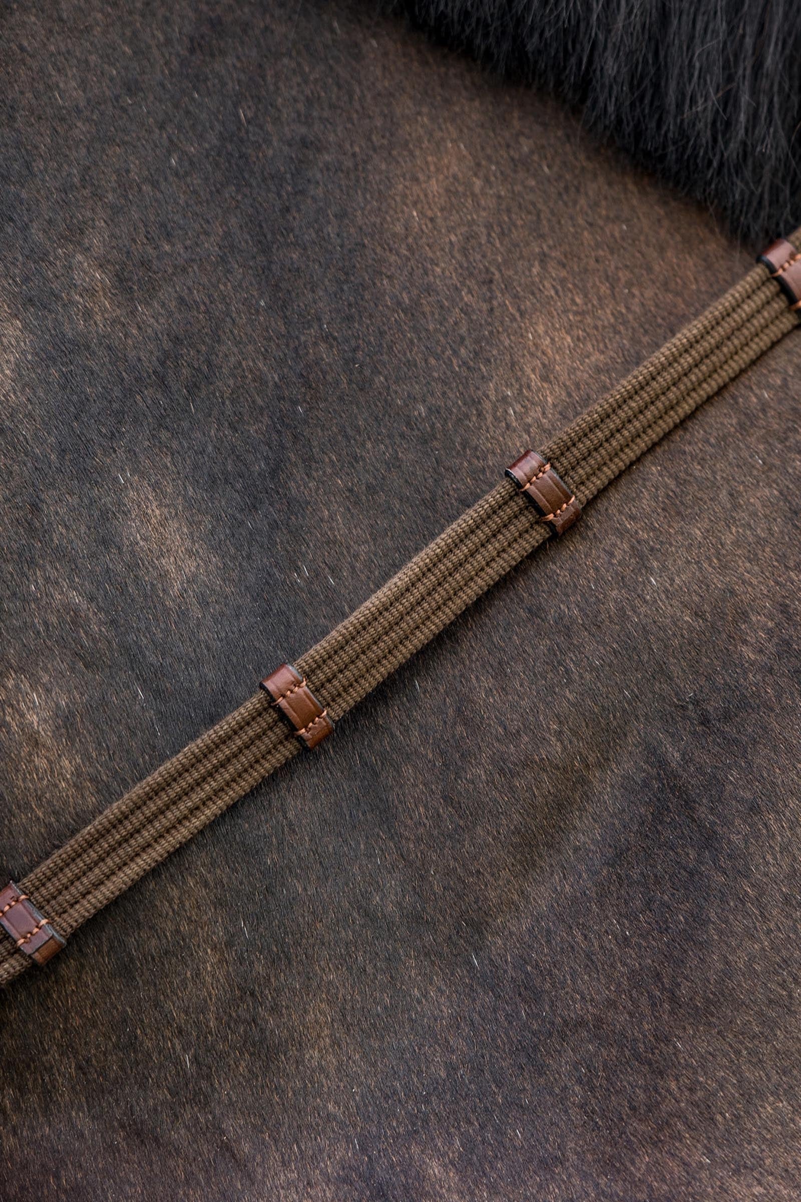 Trust Equestrian Deauville 5/8inch Web Reins With 9 Stops Bridles & Reins