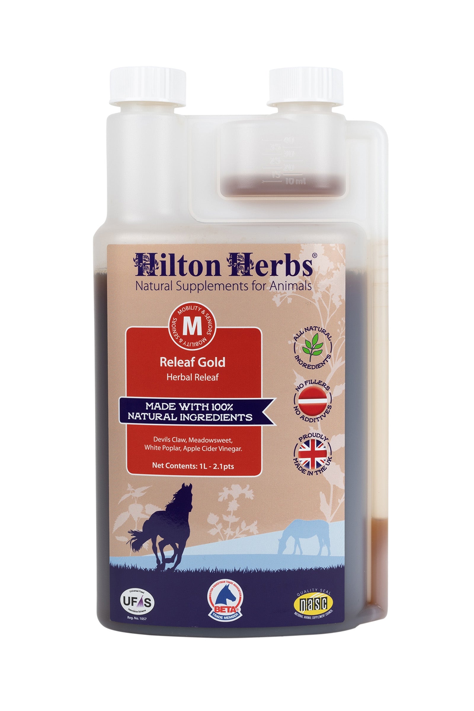 Hilton Herbs HiltonHerbs Releaf Gold 1 Litre Horse Feed & Nutrition