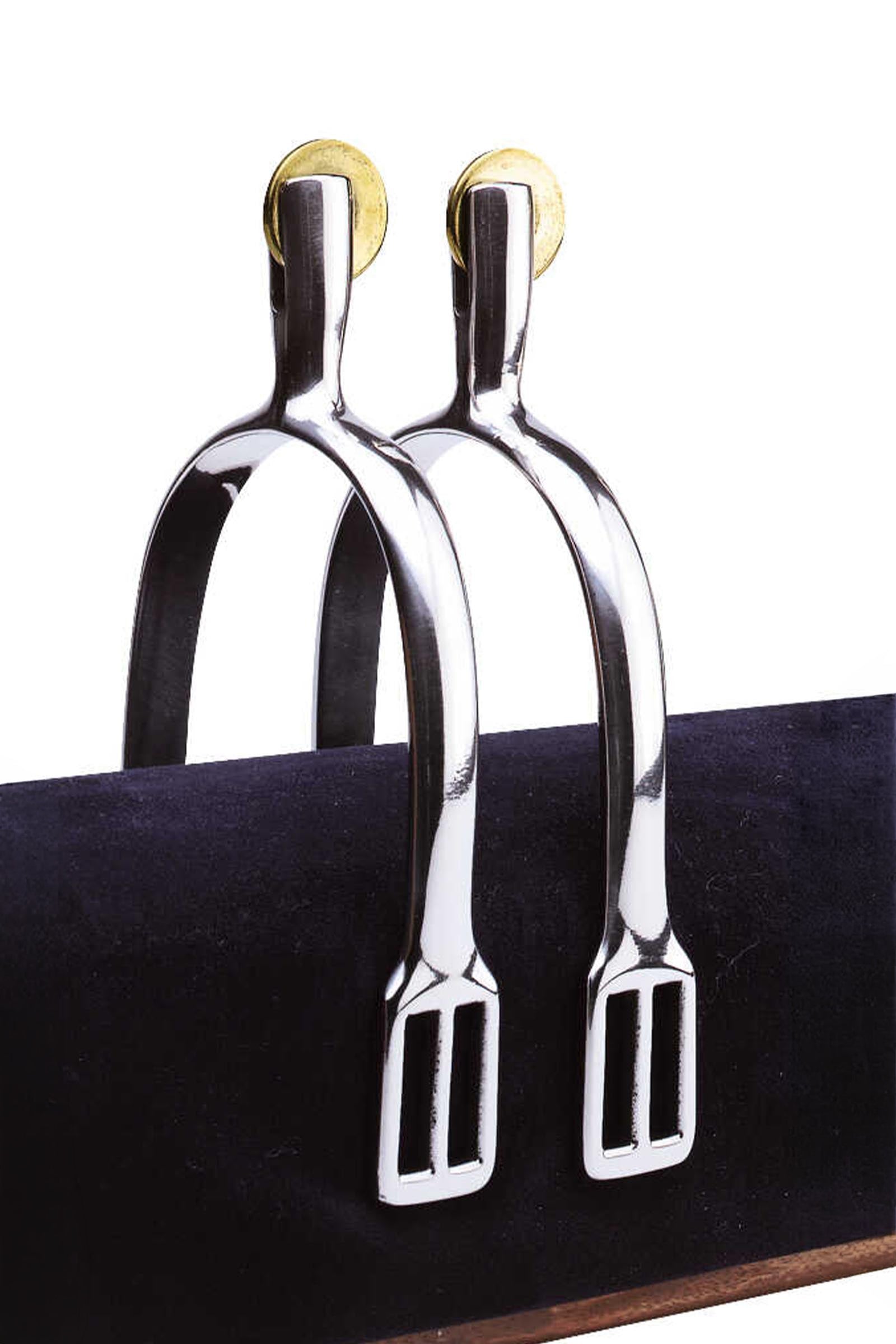 Feeling FEELING Prince of Wales Spurs with Smooth Thumbwheel 30 mm Fustas