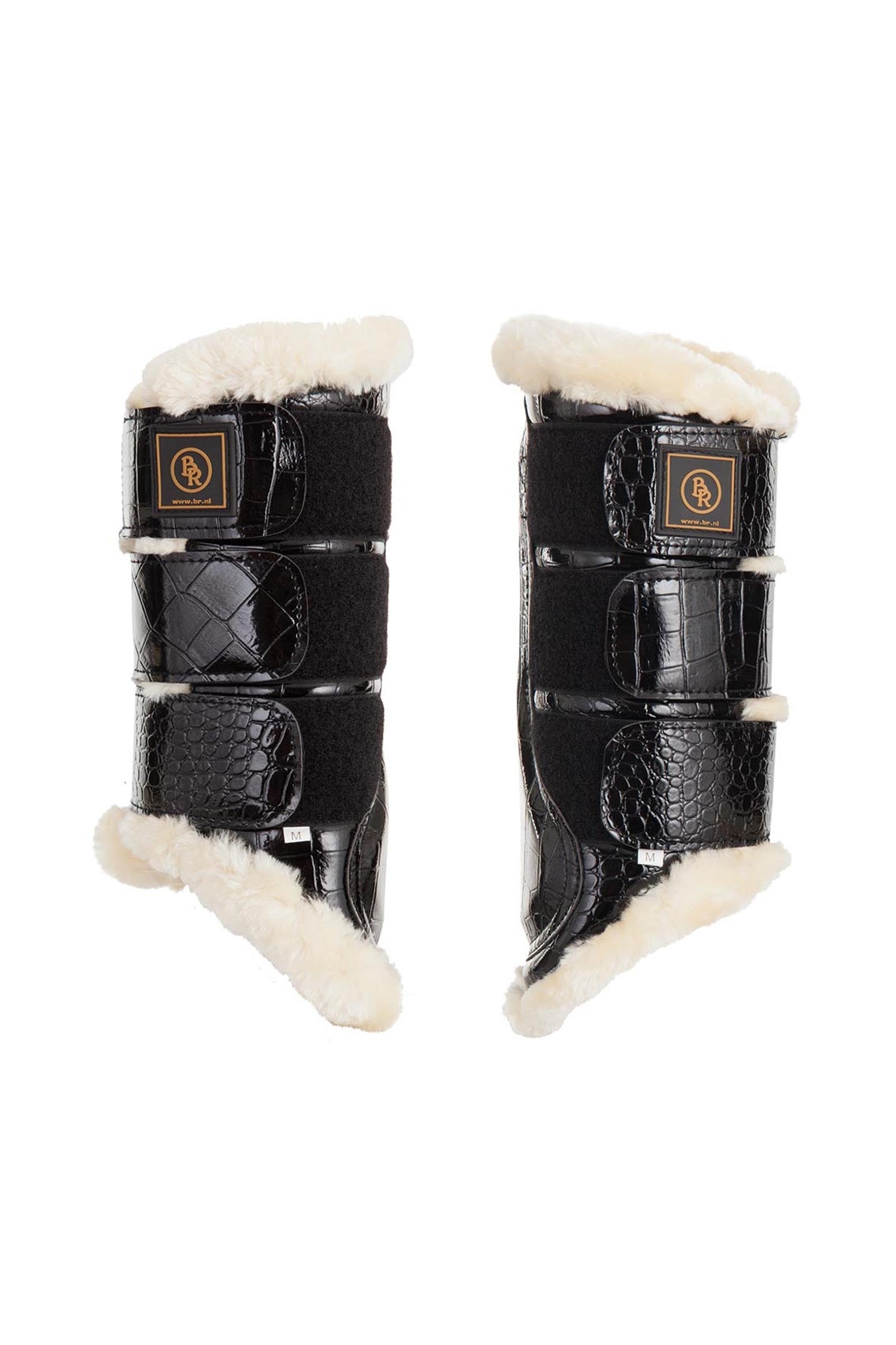 BR Majestic protectores de cuero charol sintético Leg & Hoof Protection