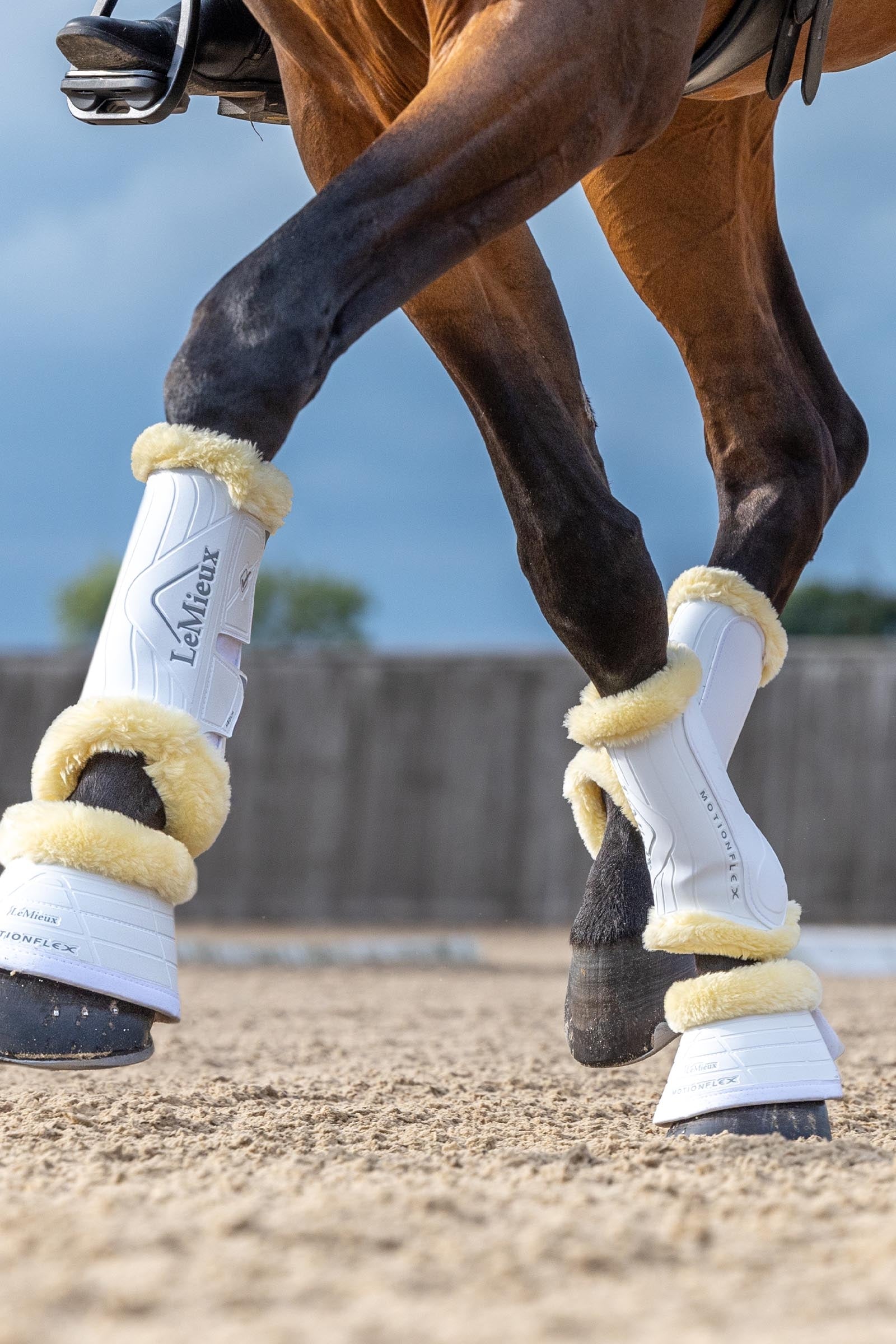 LeMieux Motionflex Dressage Boot with Fleece Edge Leg & Hoof Protection