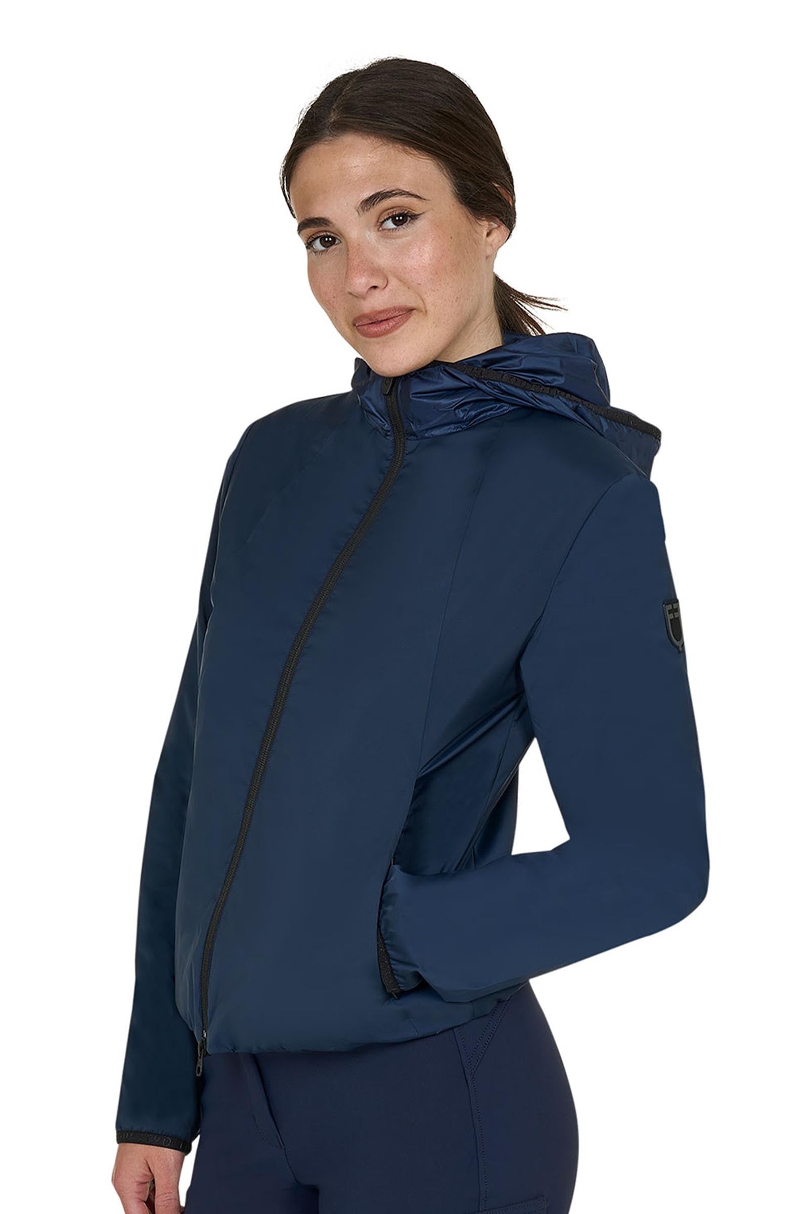 Equestro SS2026 Women's Foldable Warmer Nylon Jacket Ropa Mujer