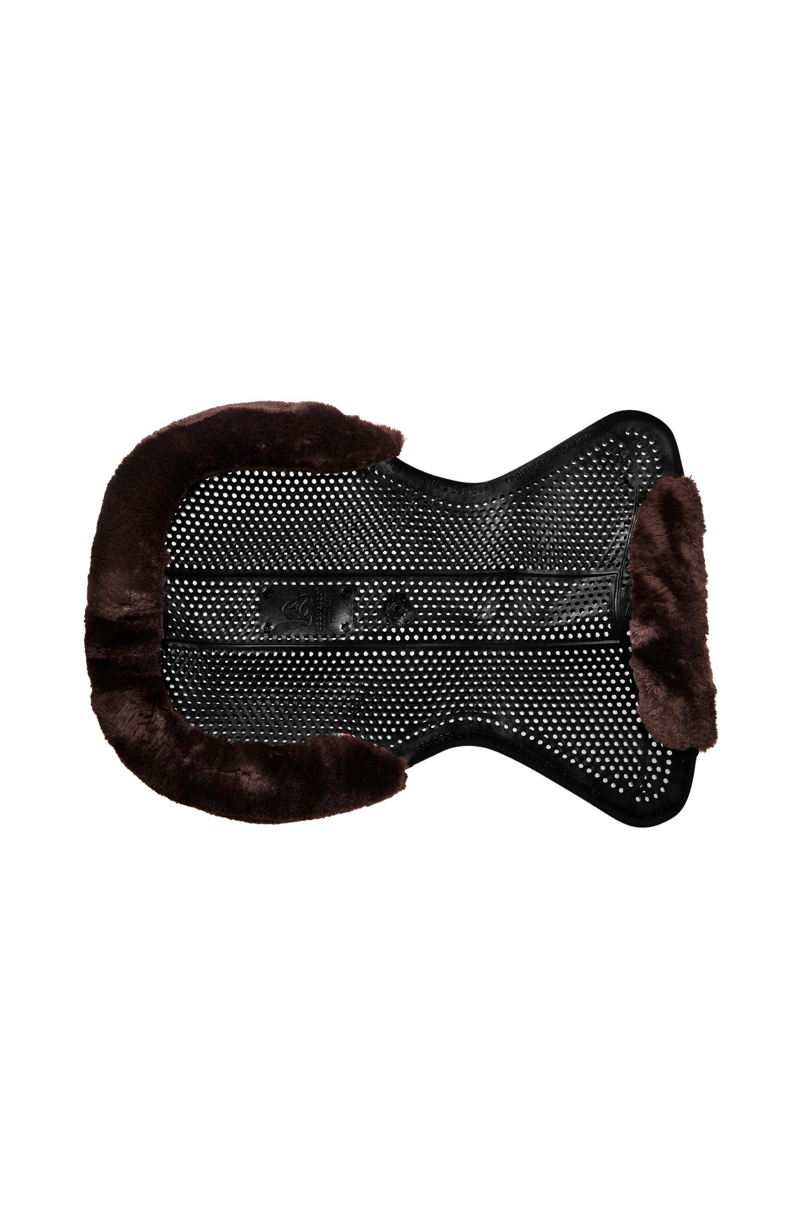 Acavallo Gel Non Slip Classic With Faux Sheepskin Cut-Out Flat Saddle Pads