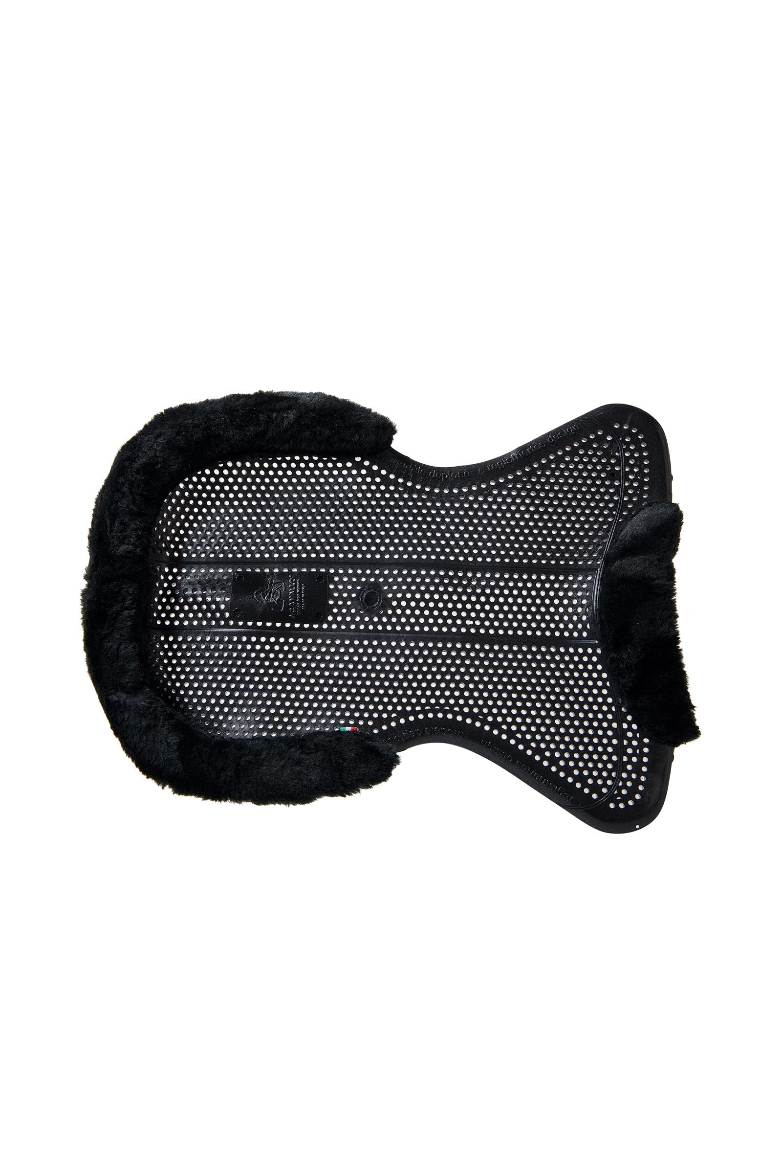 Acavallo Gel Non Slip Classic With Faux Sheepskin Cut-Out Flat Saddle Pads