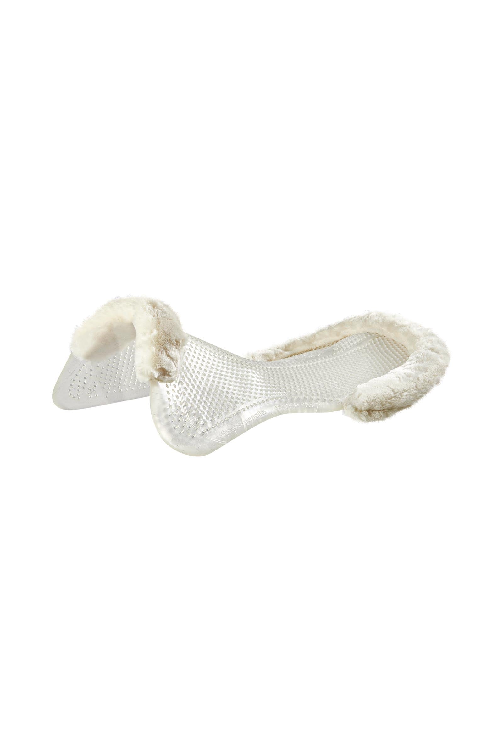 Acavallo Gel Non Slip Classic With Faux Sheepskin Cut-Out Flat Saddle Pads