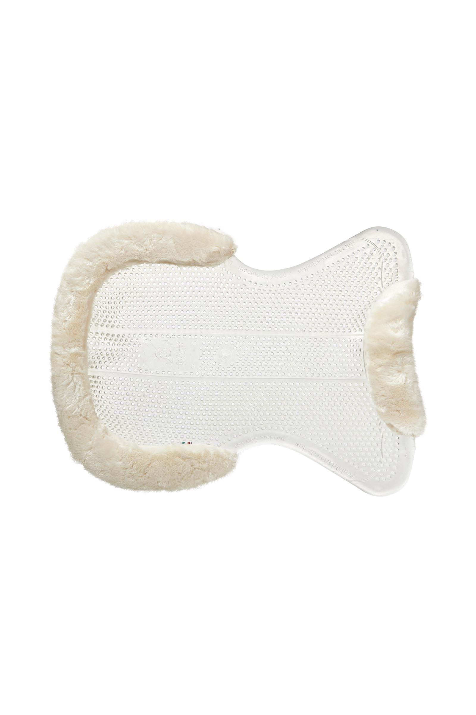 Acavallo Gel Non Slip Classic With Faux Sheepskin Cut-Out Flat Saddle Pads