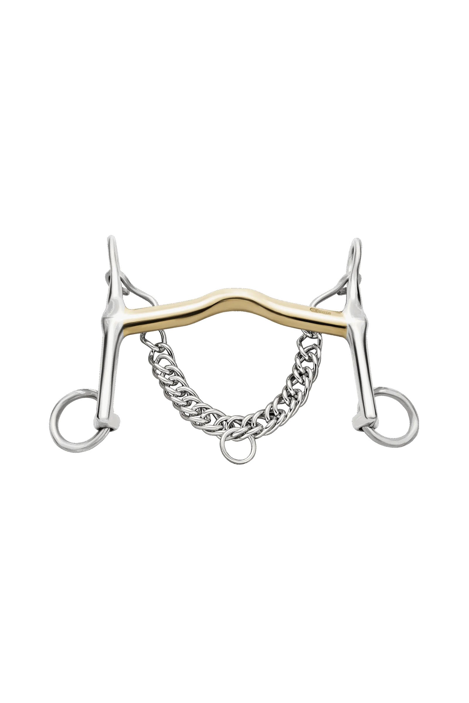 Sprenger Novocontact Weymouth 14mm Sensogan with 5cm Stainless Steel Cheeks Horse Bits