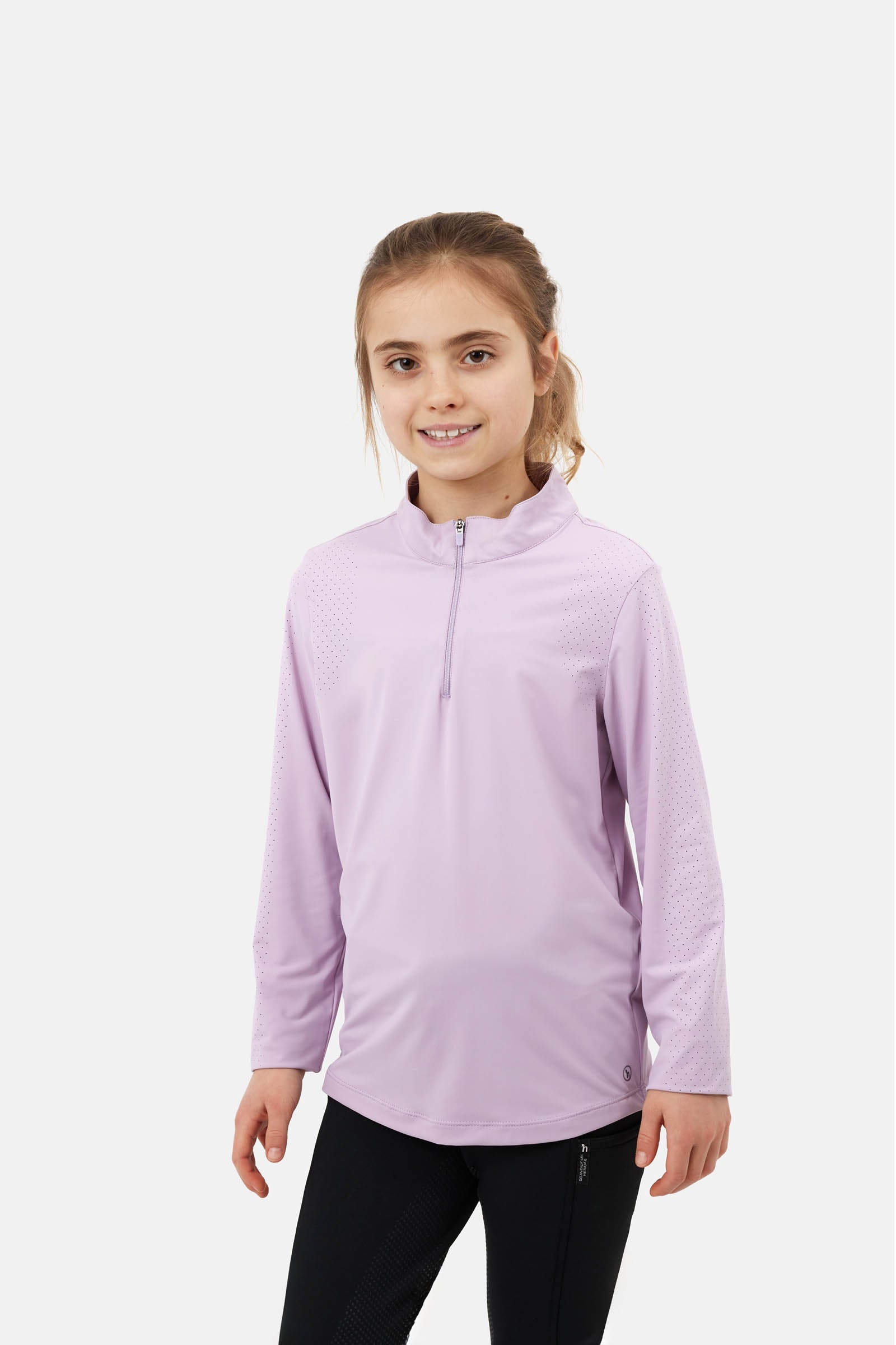 Horze Young Rider Emmie Cooling Training Shirt with Long Sleeves Kids Apparel