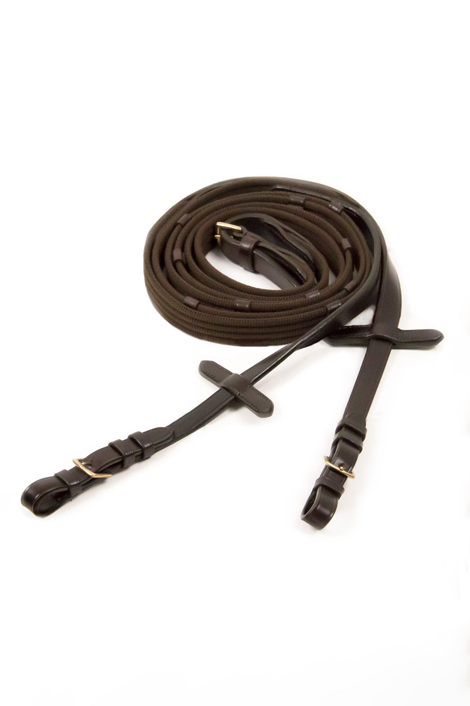 Schockemöhle Sports Riendas Web con hebillas, 5 paradas, tapón de martingala Cabezadas de montar & Riendas