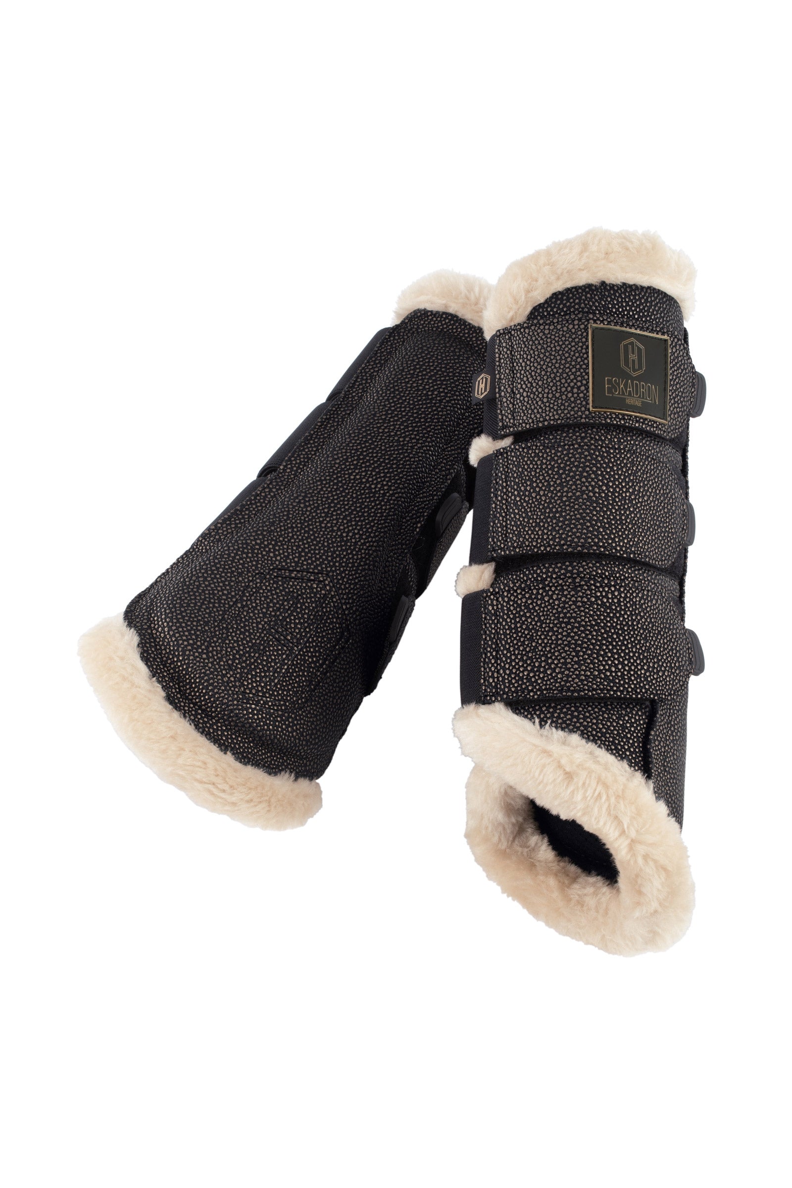Eskadron Heritage AW24 Stingray Fauxfur Tendon Boots Leg Protection & Hoof Protection for Horses