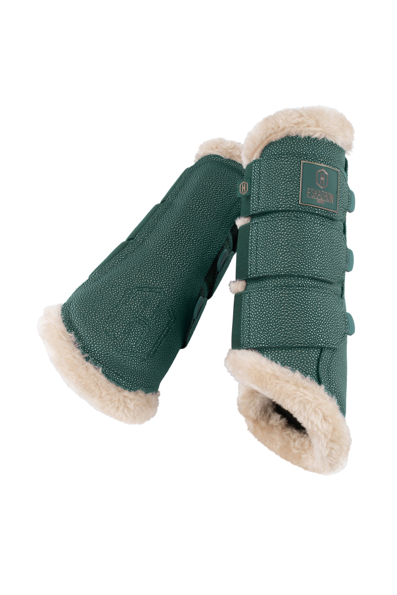 Eskadron Heritage AW24 Stingray Fauxfur Tendon Boots Leg Protection & Hoof Protection for Horses