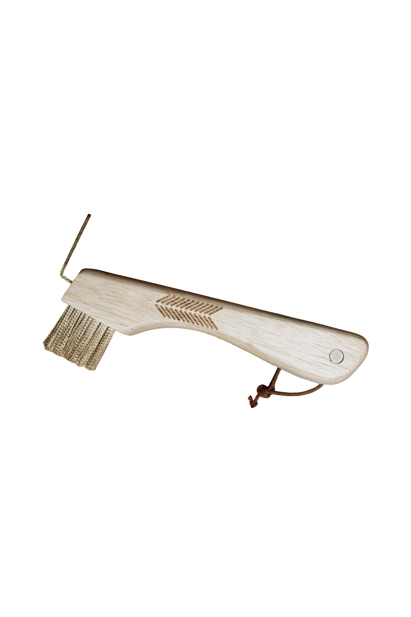 Grooming Deluxe limpiacascos con cepillo metálico y imán Suministros de Cepillado