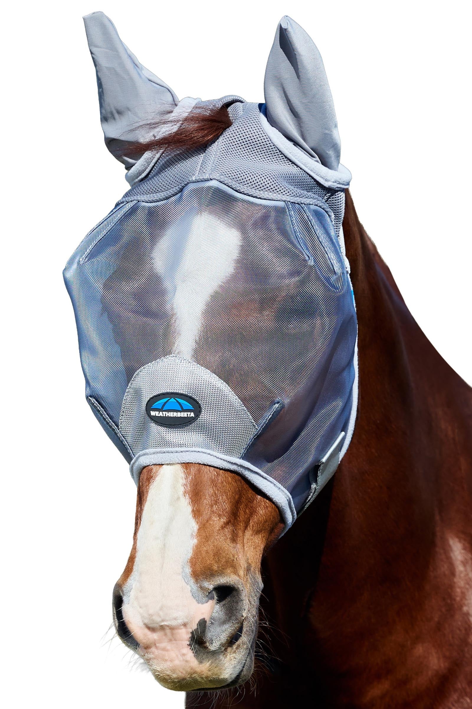 Weatherbeeta Comfitec Durable Mesh Máscara antimoscas con orejas Protección Antimoscas para Caballos