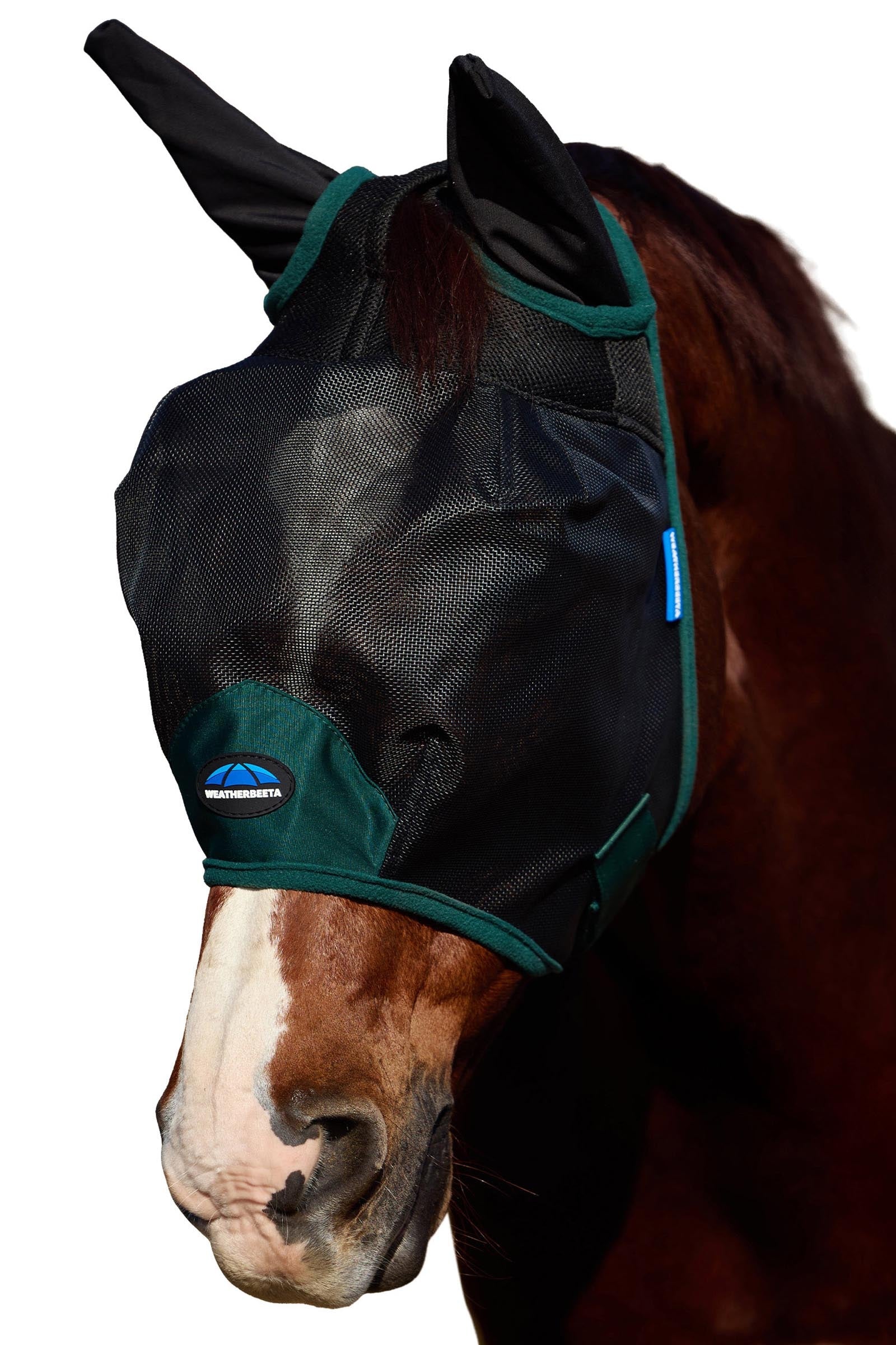 Weatherbeeta Comfitec Durable Mesh Máscara antimoscas con orejas Protección Antimoscas para Caballos