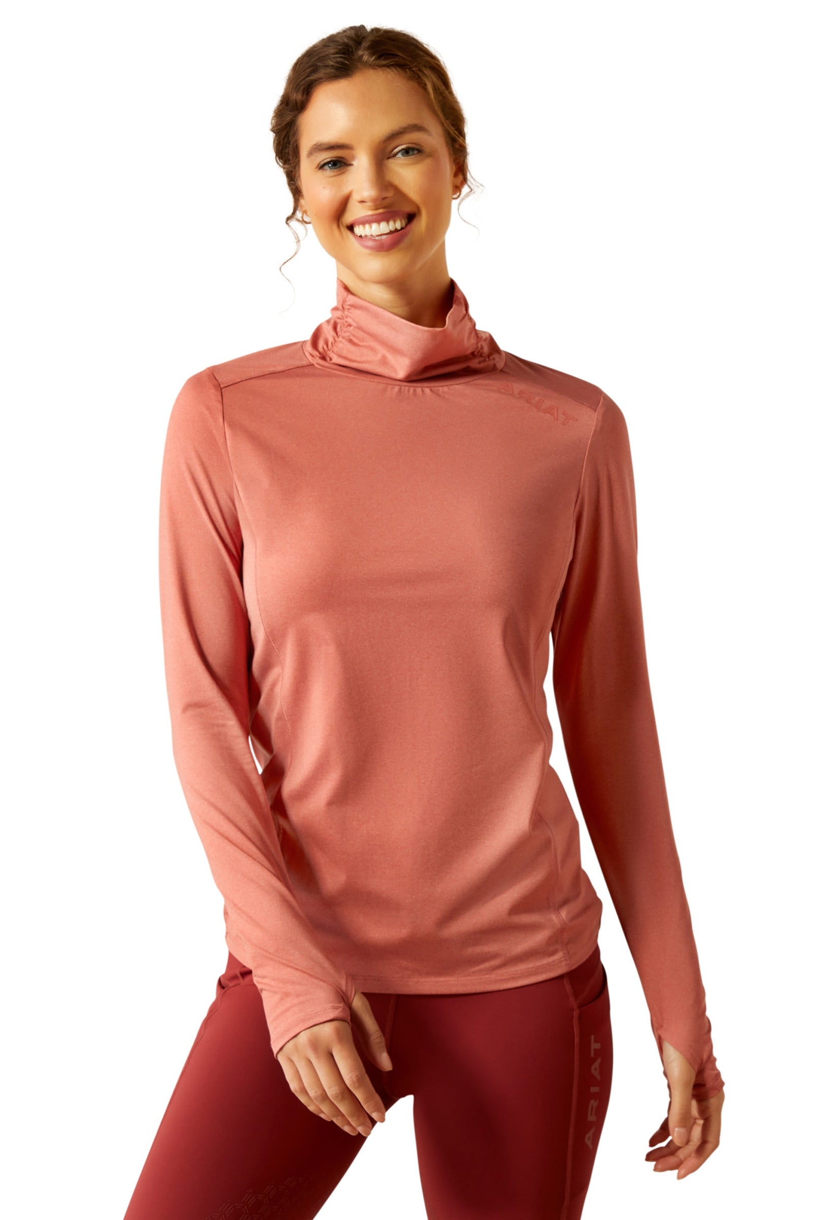 Ariat Vivacity Funnel Neck Baselayer Shirt Ropa Mujer