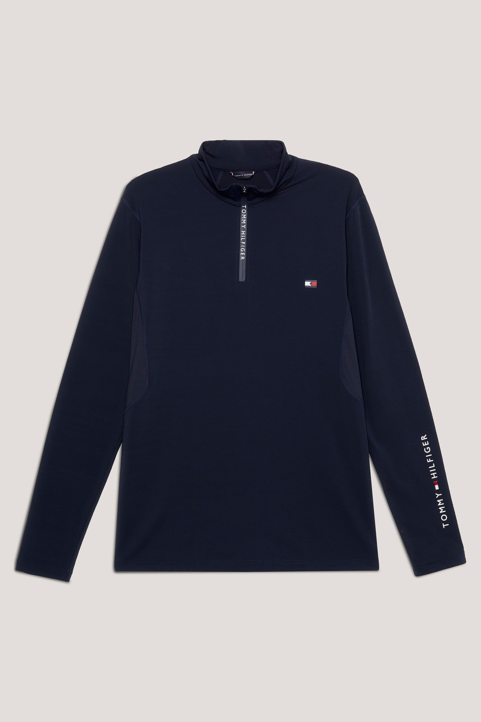 Tommy Hilfiger Equestrian 1/4 Zip - Camiseta térmica para hombre Ropa Hombres